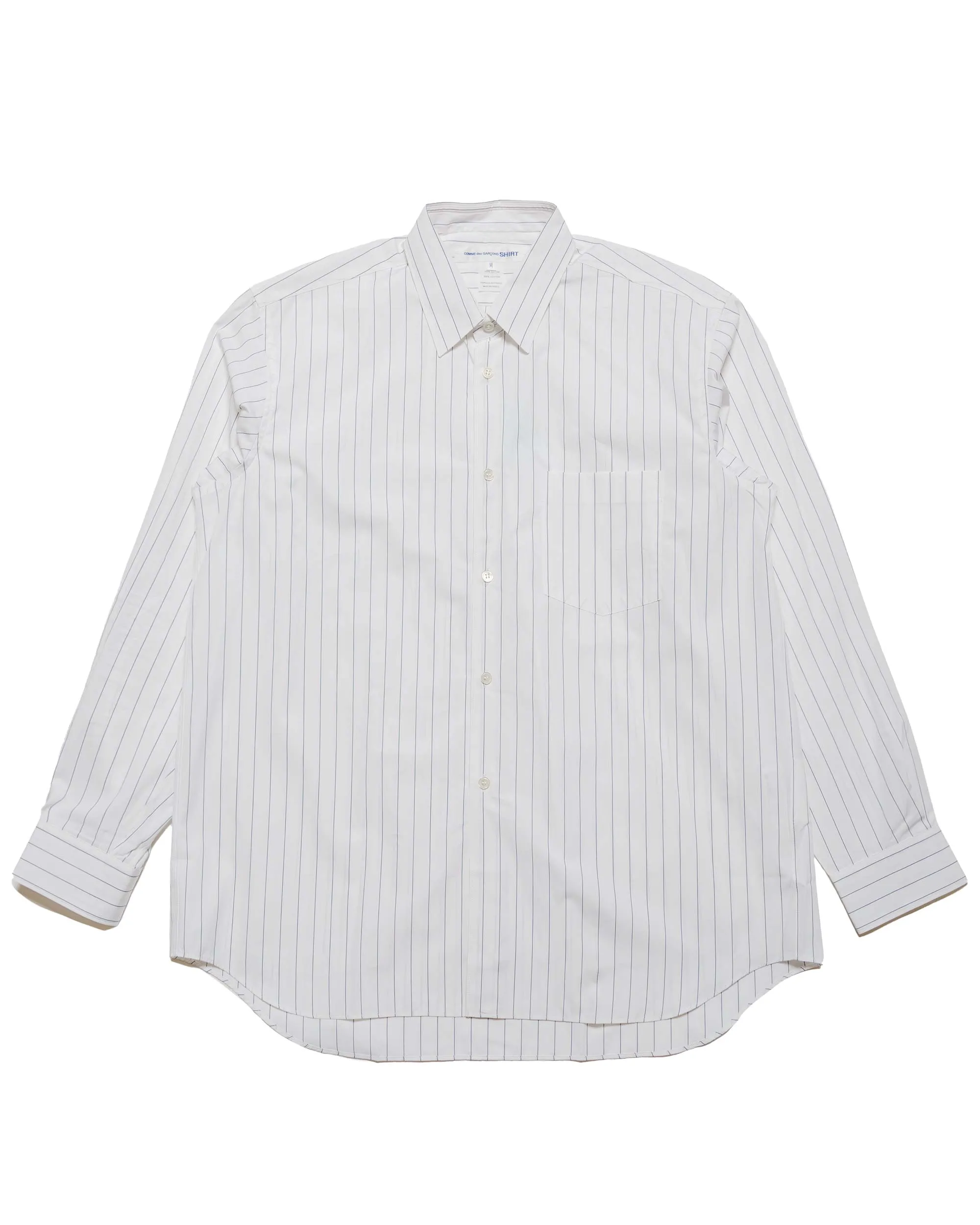 Comme des Garçons SHIRT Woven Thin Stripe Shirt sold by Lost & Found
