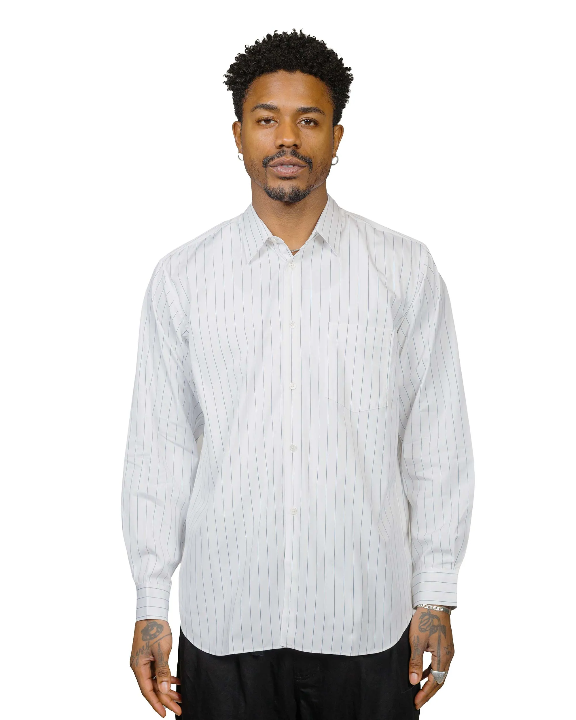 Comme des Garçons SHIRT Woven Thin Stripe Shirt sold by Lost & Found product image thumbnail 2
