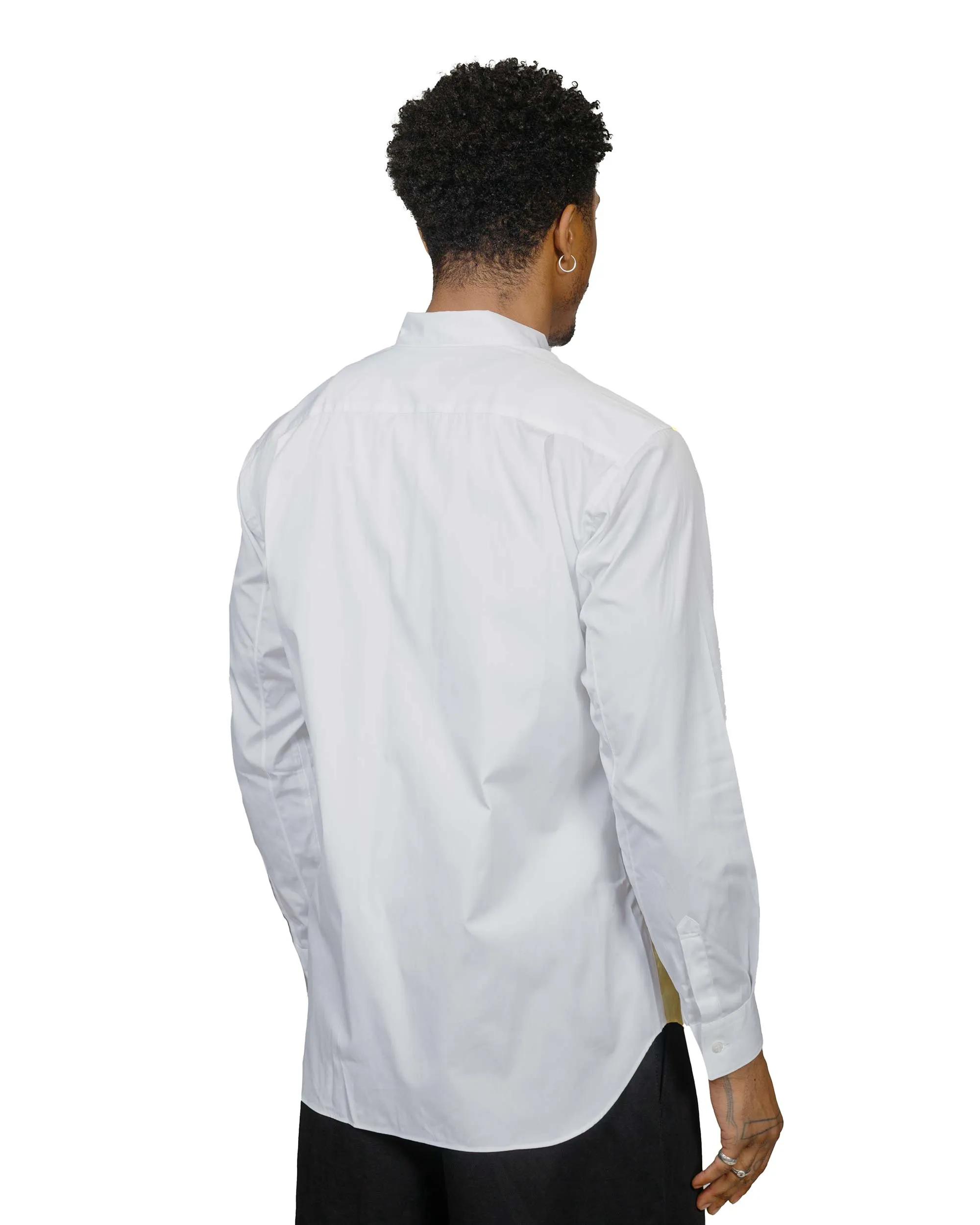 Comme des Garçons SHIRT Curved Patchwork Shirt White Mix sold by Lost & Found product image thumbnail 3