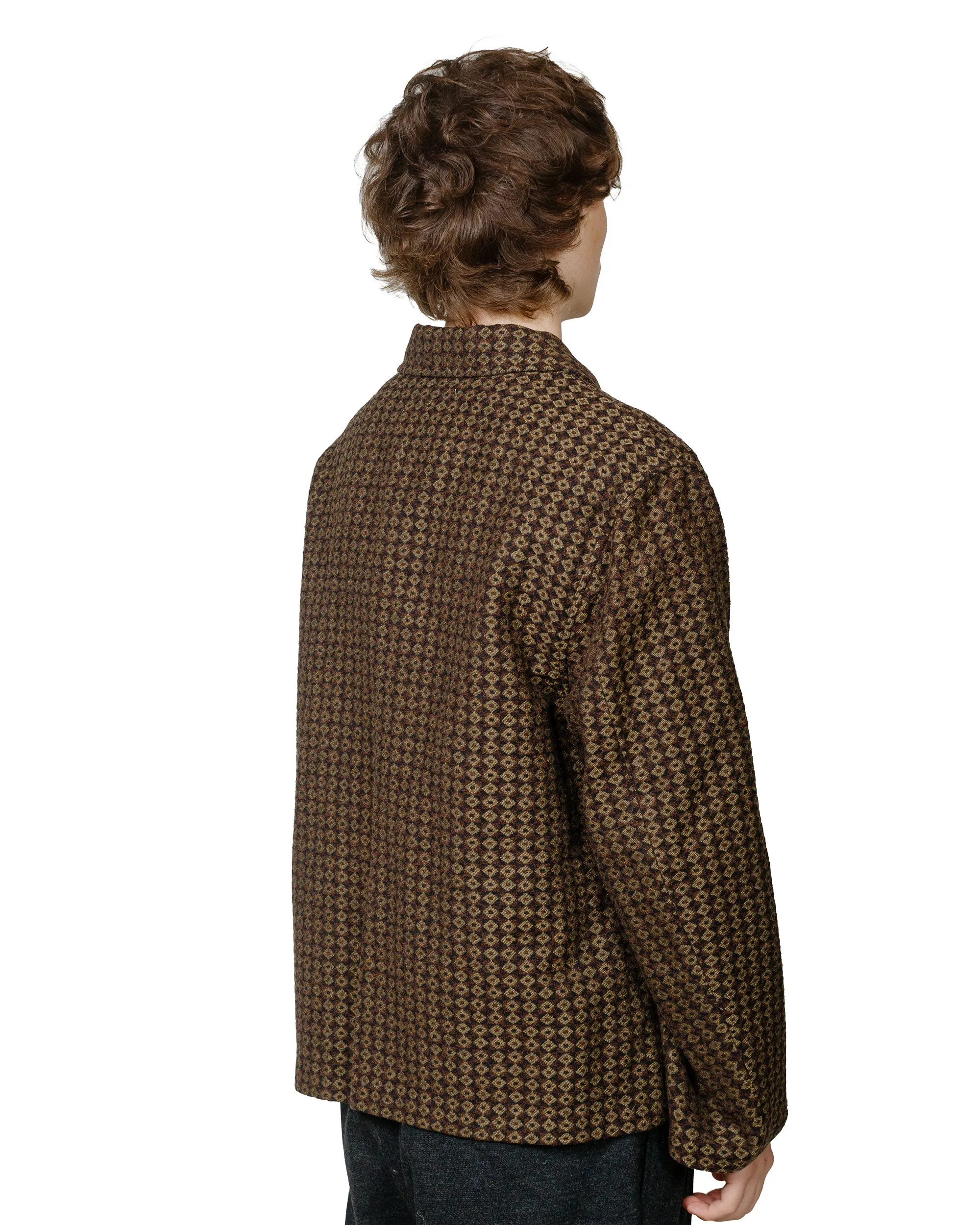 Amomento Jacquard Pocket Jacket Brown sold by Lost & Found product image thumbnail 3