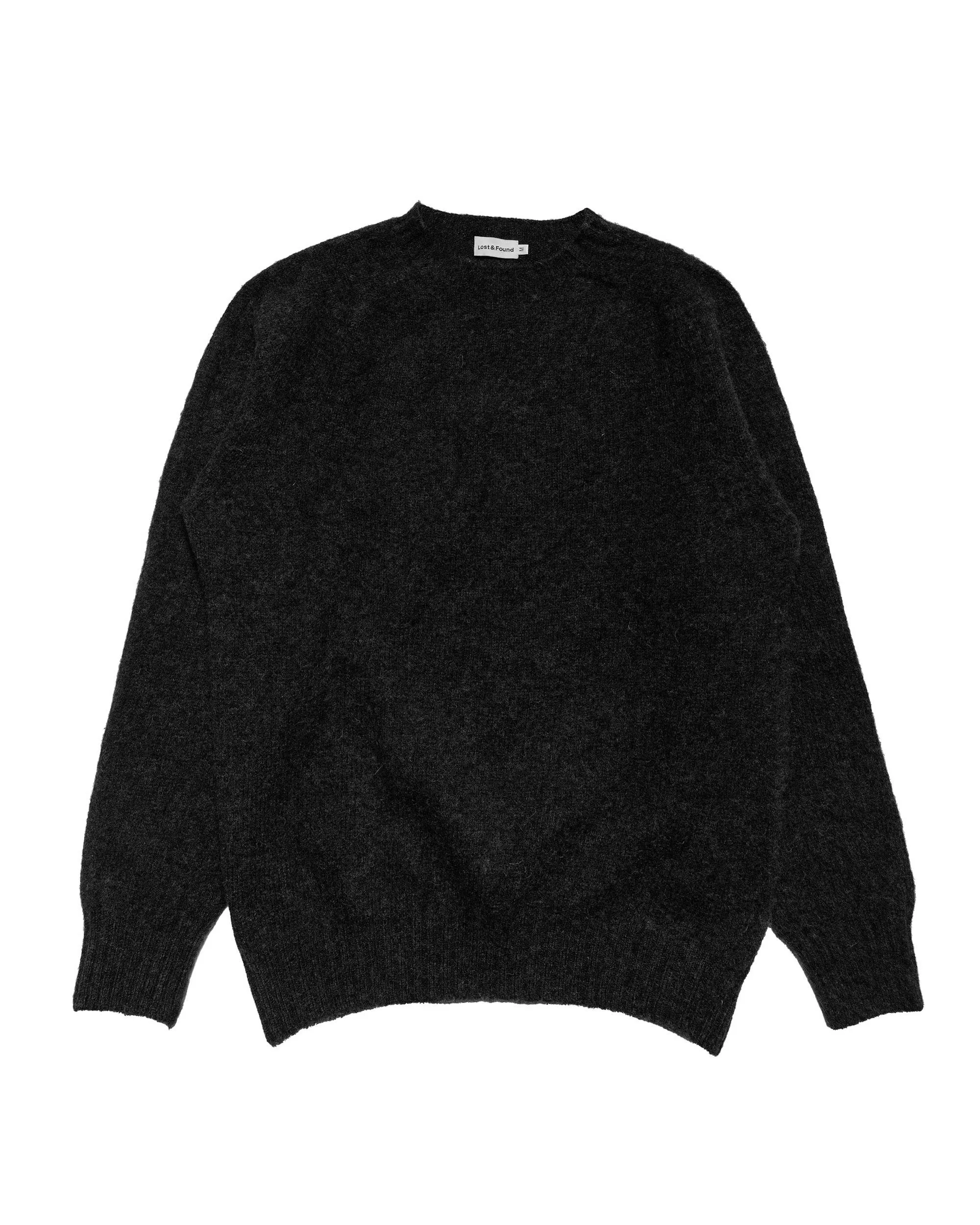 Lost & Found Shaggy Sweater Black sold by Lost & Found