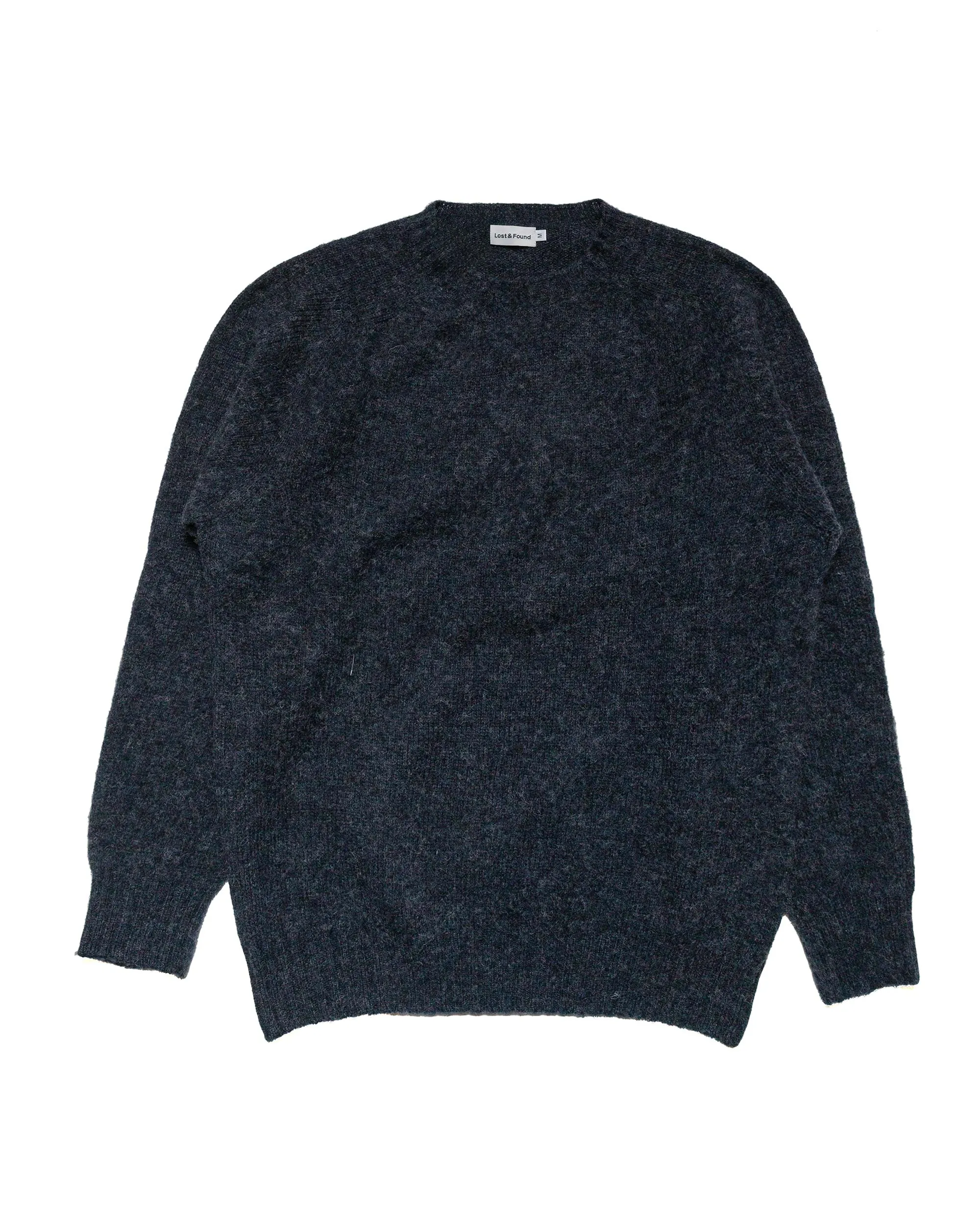 Lost & Found Shaggy Sweater Charcoal sold by Lost & Found