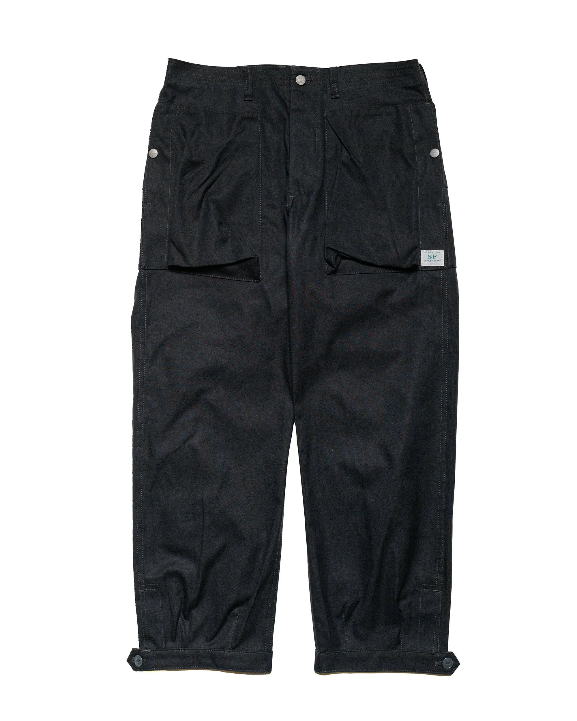 Sassafras Digs Crew Pants 4/5 Duck Canvas Charcoal sold by Lost & Found