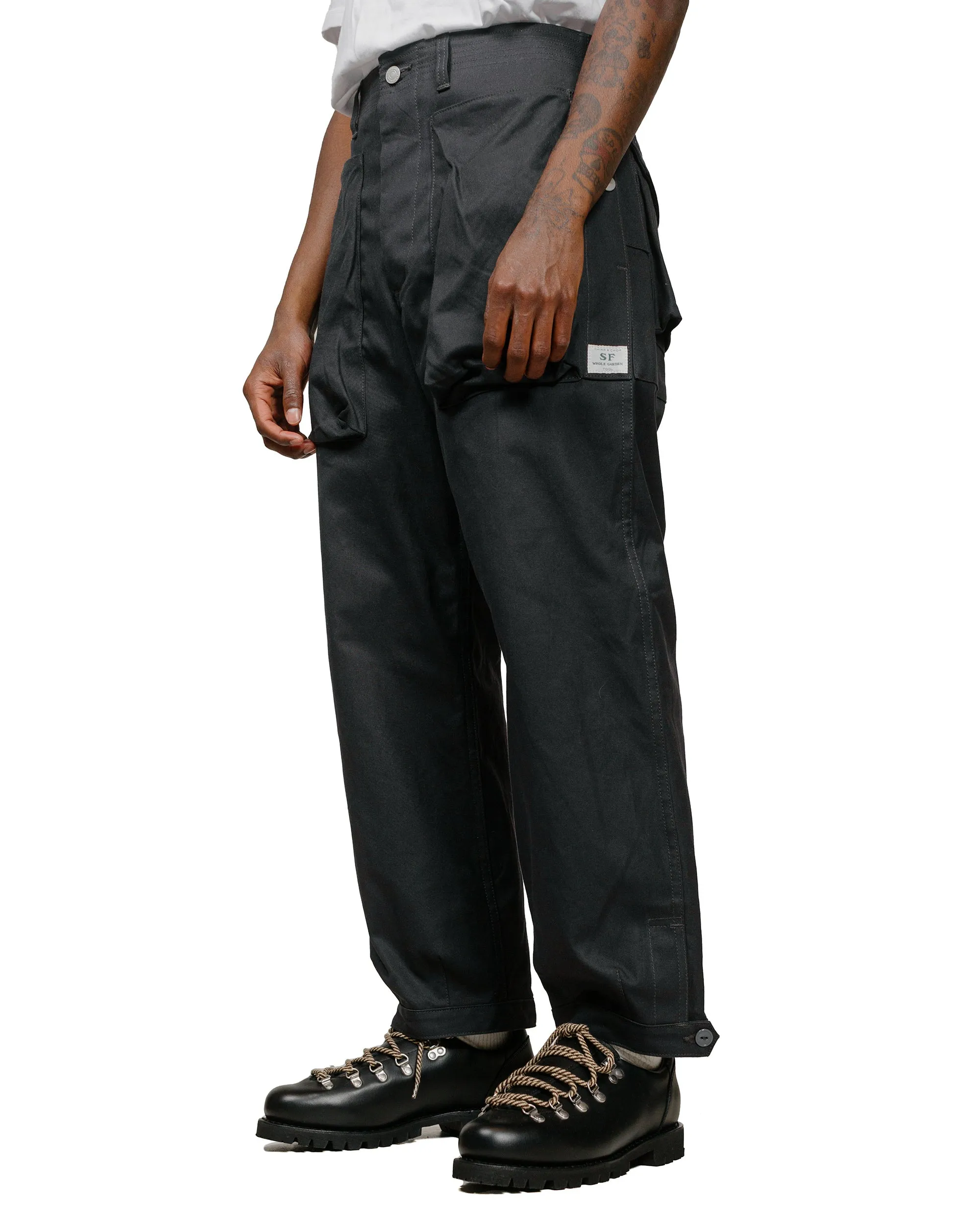 Sassafras Digs Crew Pants 4/5 Duck Canvas Charcoal sold by Lost & Found product image thumbnail 2