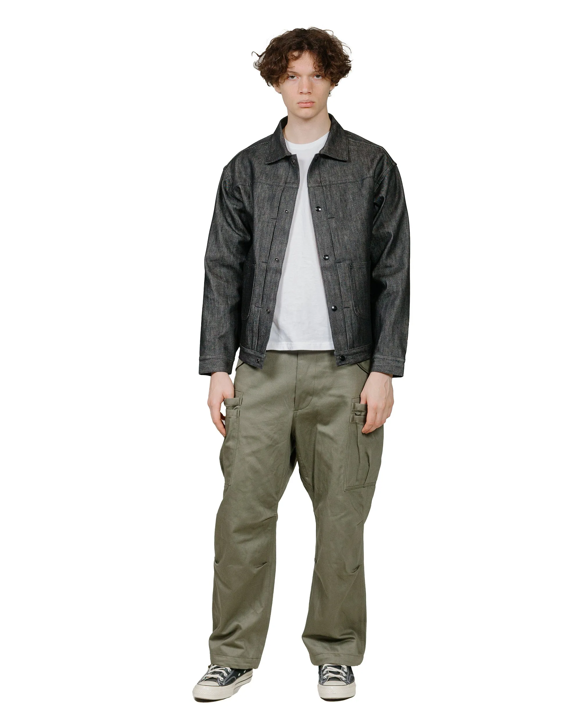 Sassafras Gardeners Jacket 13oz Slab Denim Black sold by Lost & Found product image thumbnail 4