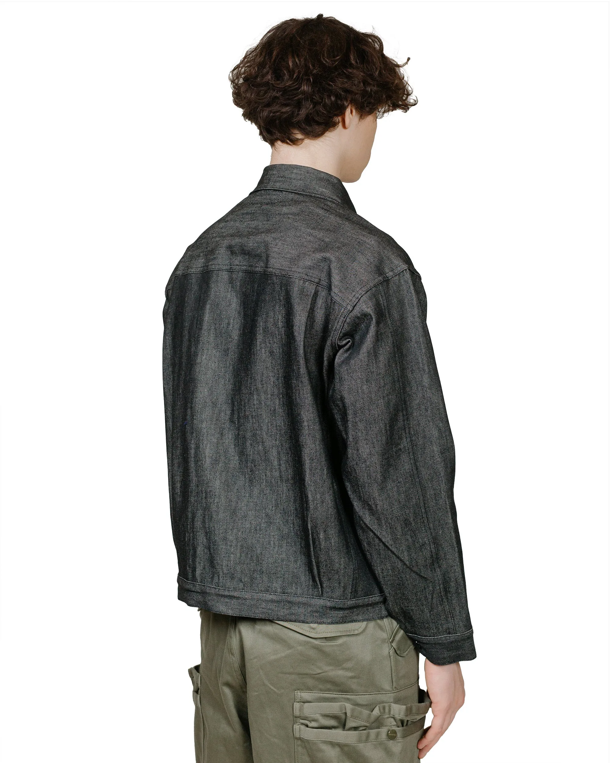 Sassafras Gardeners Jacket 13oz Slab Denim Black sold by Lost & Found product image thumbnail 3