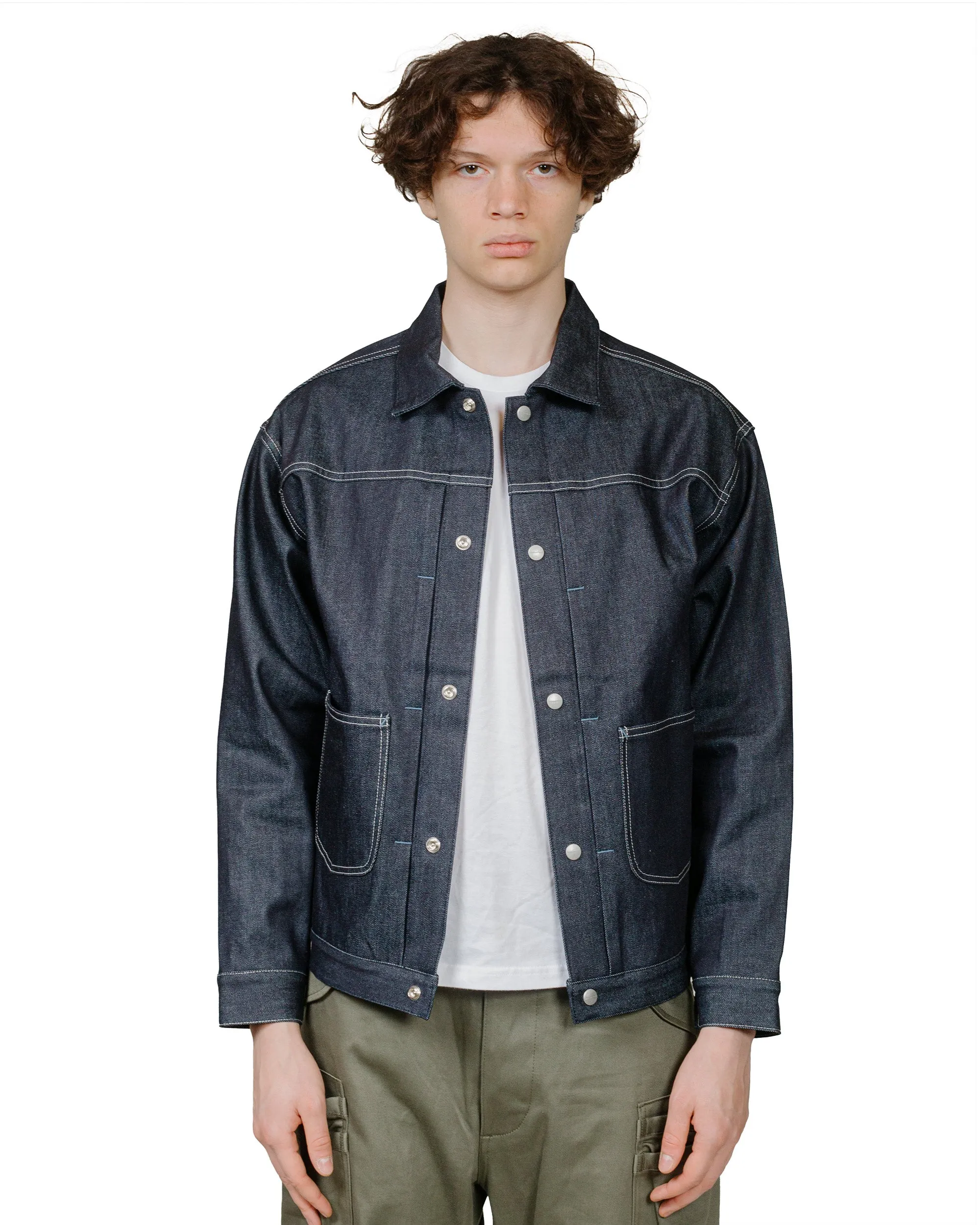 Sassafras Gardeners Jacket 13oz Slab Denim Indigo sold by Lost & Found product image thumbnail 2