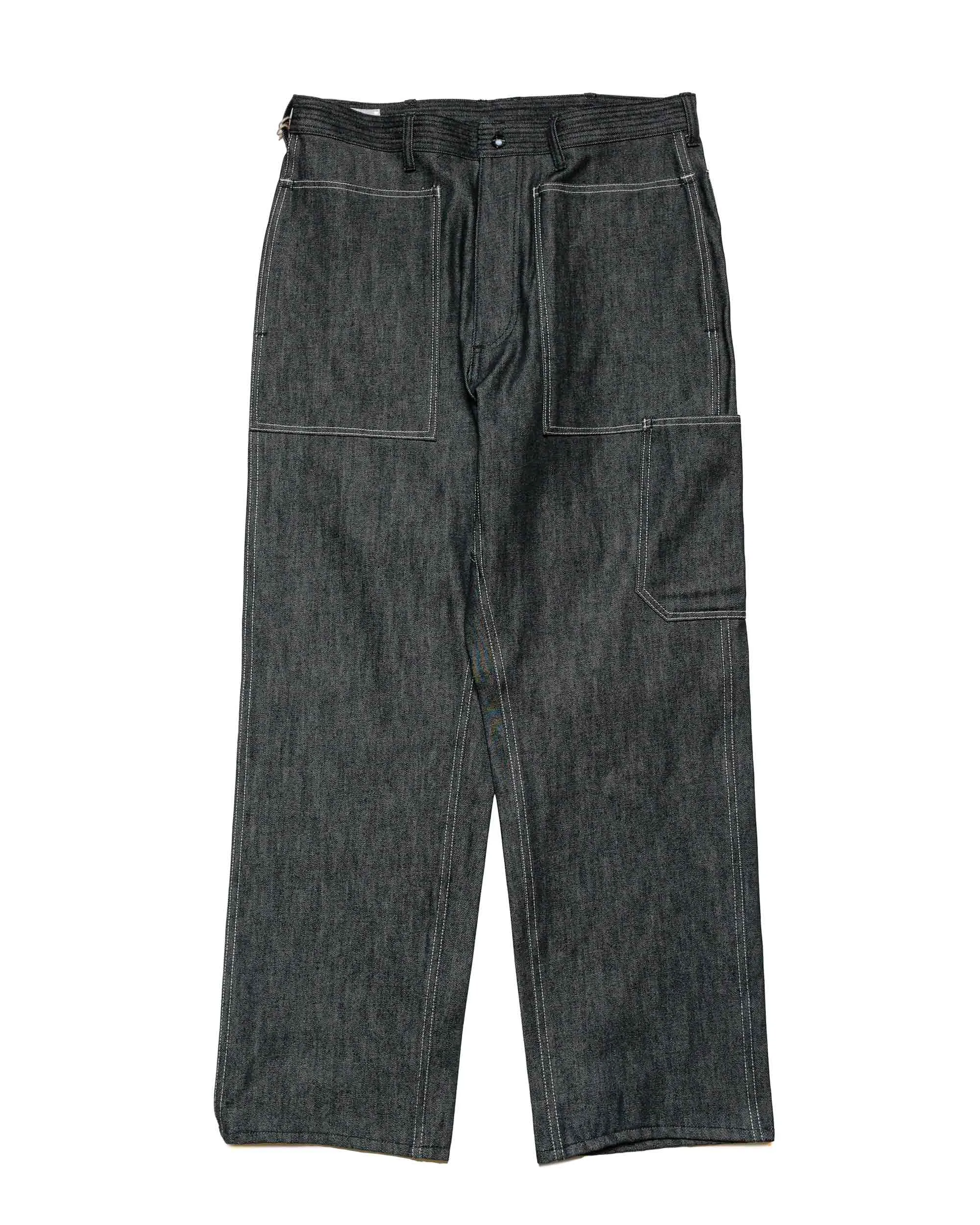 Sassafras T.P. Landscaper Pants 13oz Slab Denim Black sold by Lost & Found