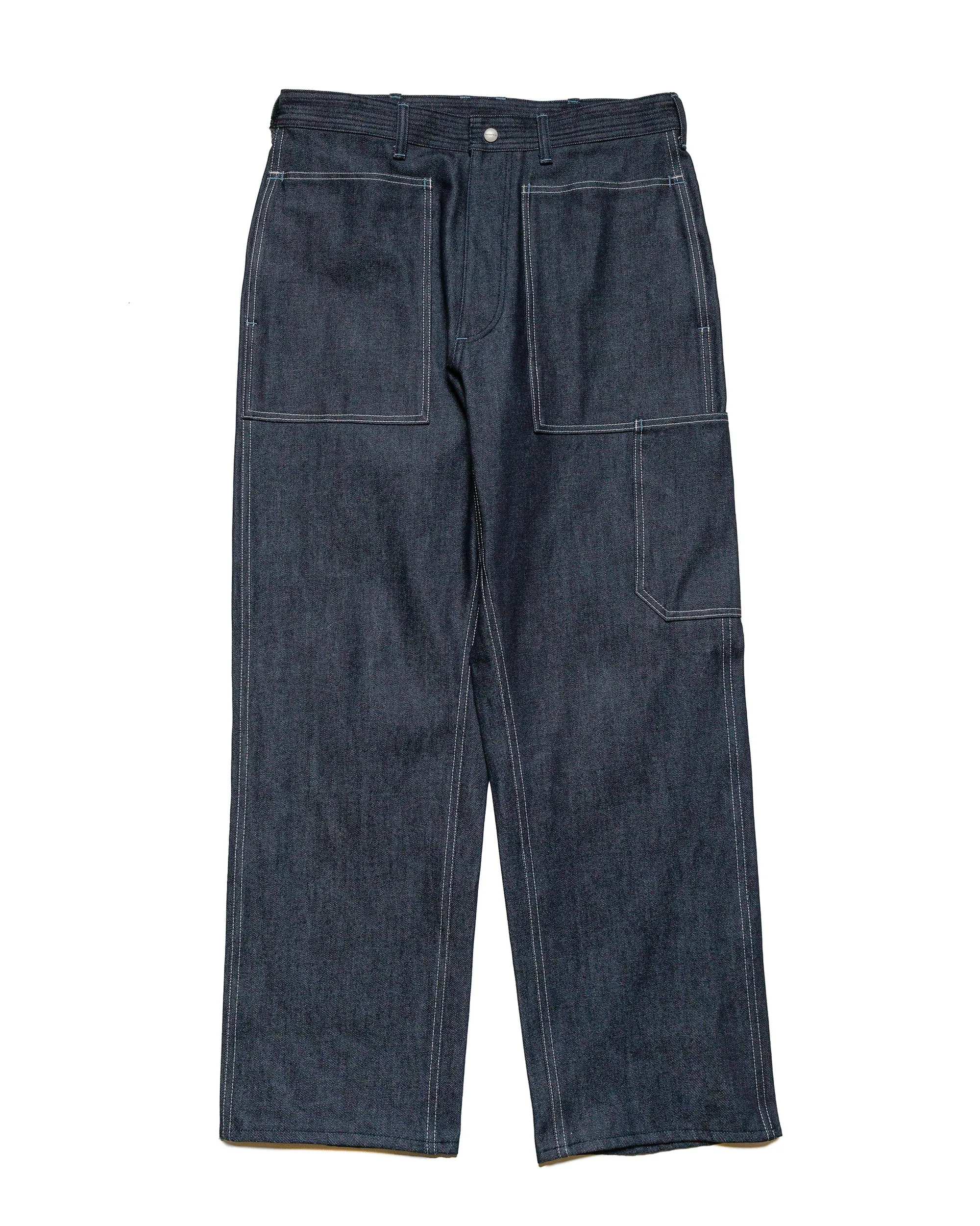 Sassafras T.P. Landscaper Pants 13oz Slab Denim Indigo sold by Lost & Found