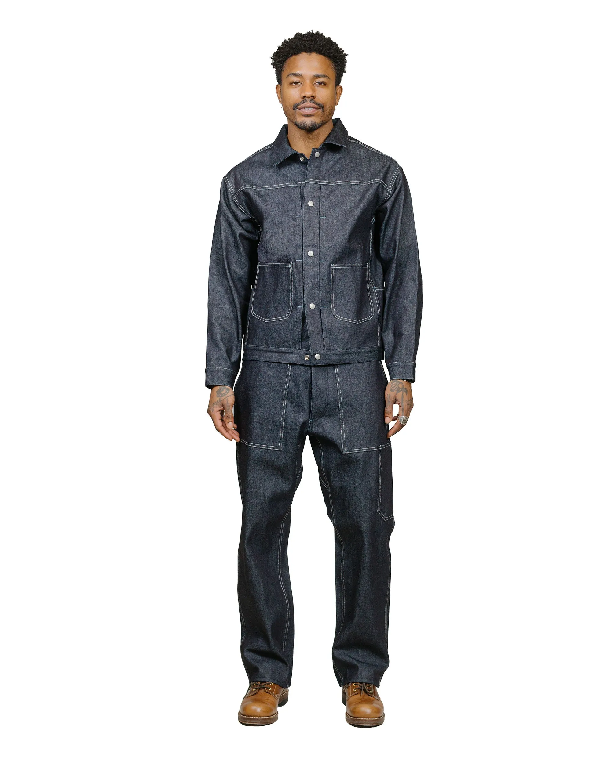 Sassafras T.P. Landscaper Pants 13oz Slab Denim Indigo sold by Lost & Found product image thumbnail 4