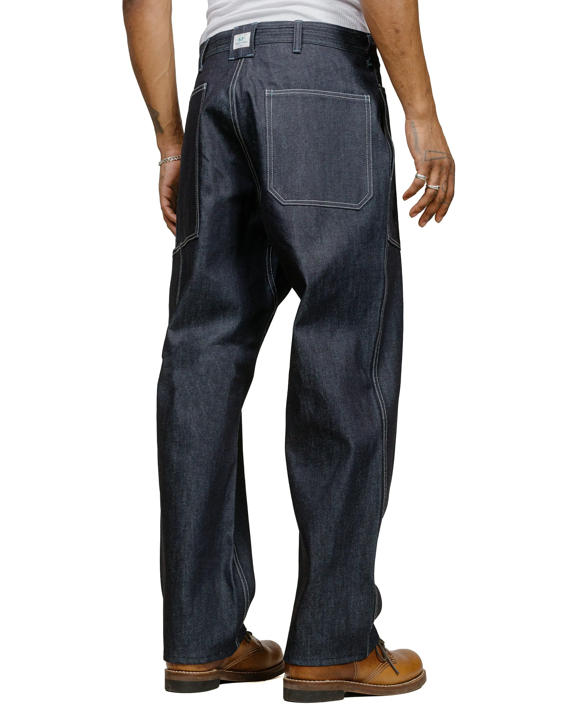 Sassafras T.P. Landscaper Pants 13oz Slab Denim Indigo sold by Lost & Found product image thumbnail 3