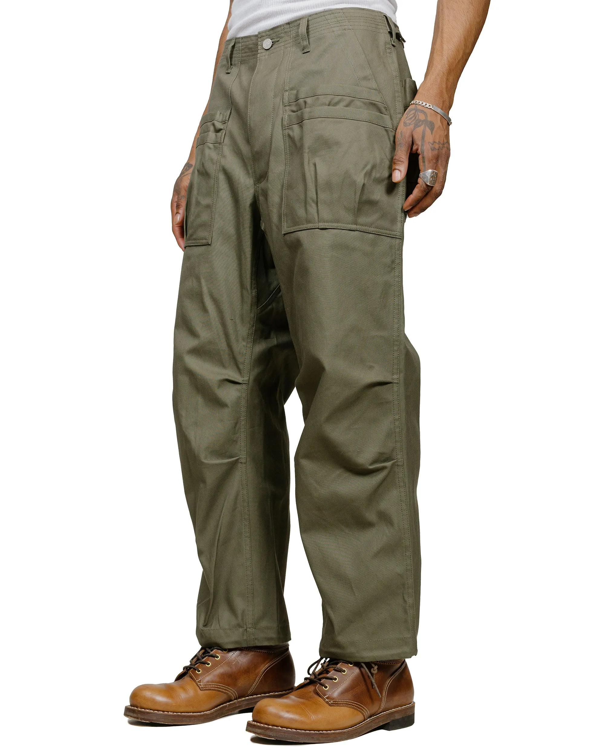 Sassafras Overgrown Fatigue Pants Duck Olive sold by Lost & Found product image thumbnail 2
