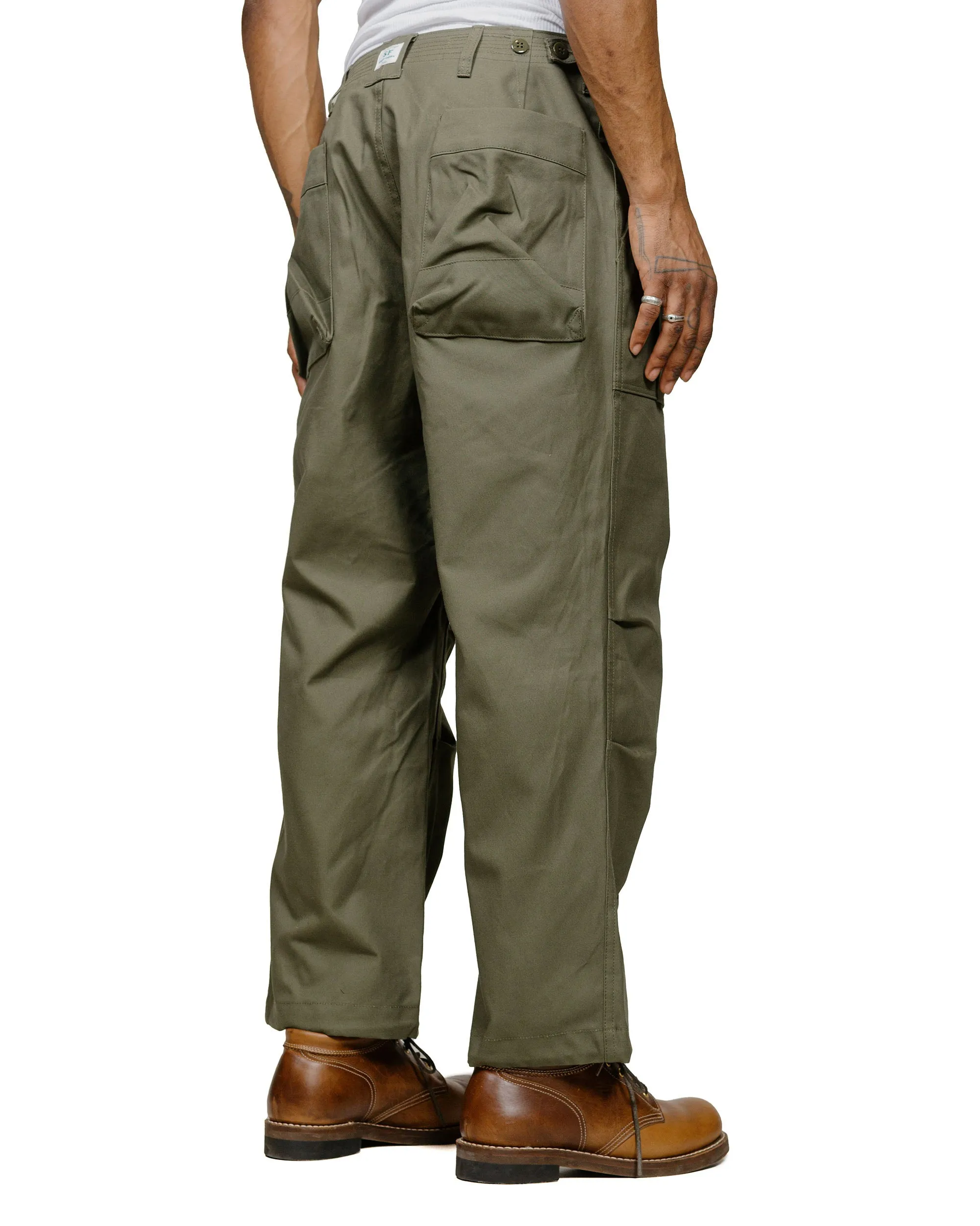Sassafras Overgrown Fatigue Pants Duck Olive sold by Lost & Found product image thumbnail 3