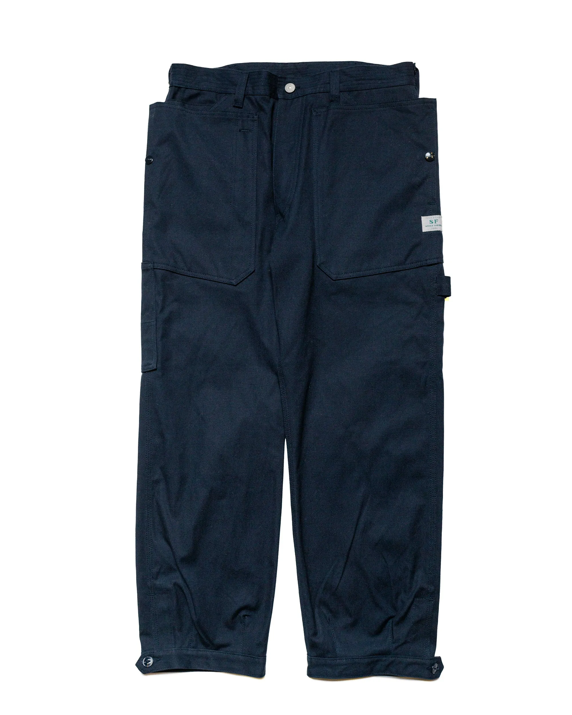 Sassafras Fall Leaf Gardener Pants 4/5 Canvas Navy sold by Lost & Found