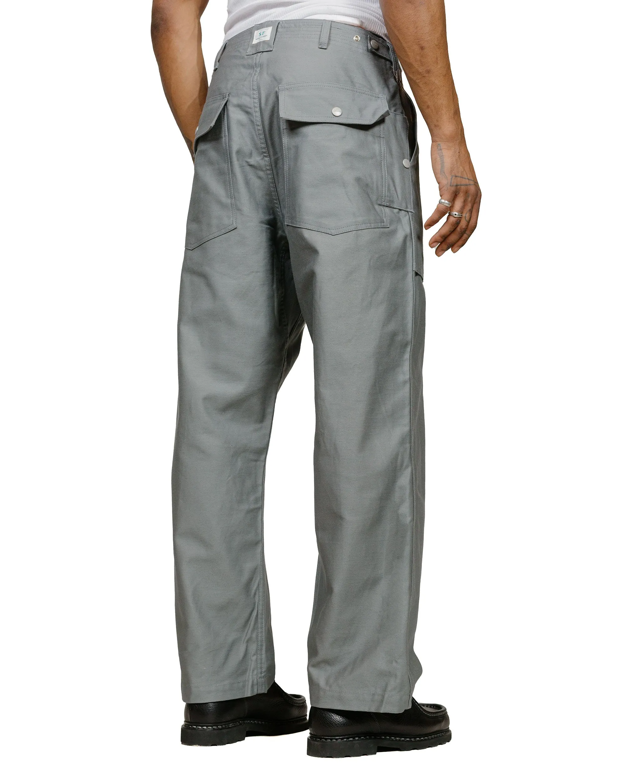 Sassafras F.S Cultivator Pants Back Satin Gray sold by Lost & Found product image thumbnail 3