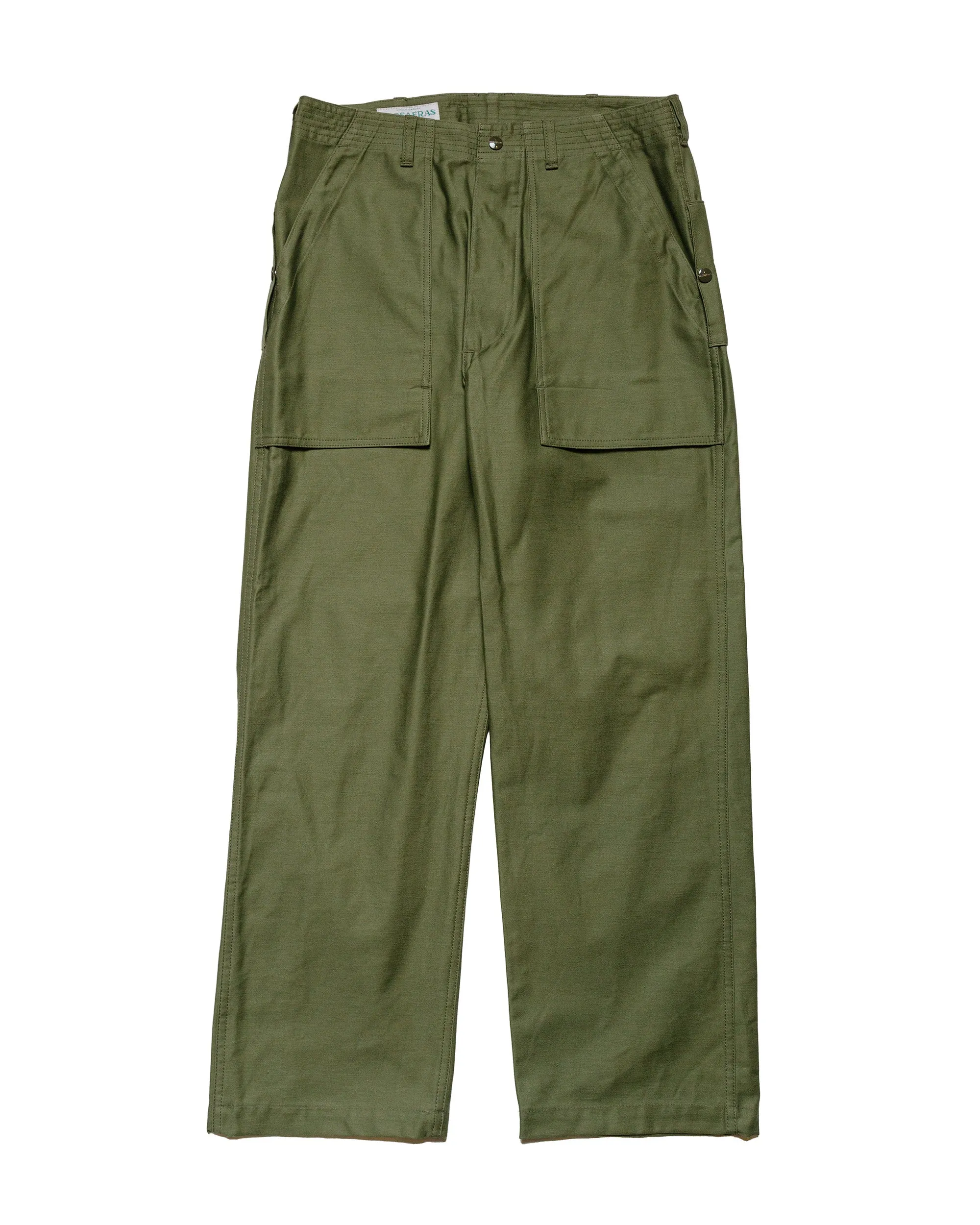Sassafras F.S Cultivator Pants Back Satin Olive sold by Lost & Found
