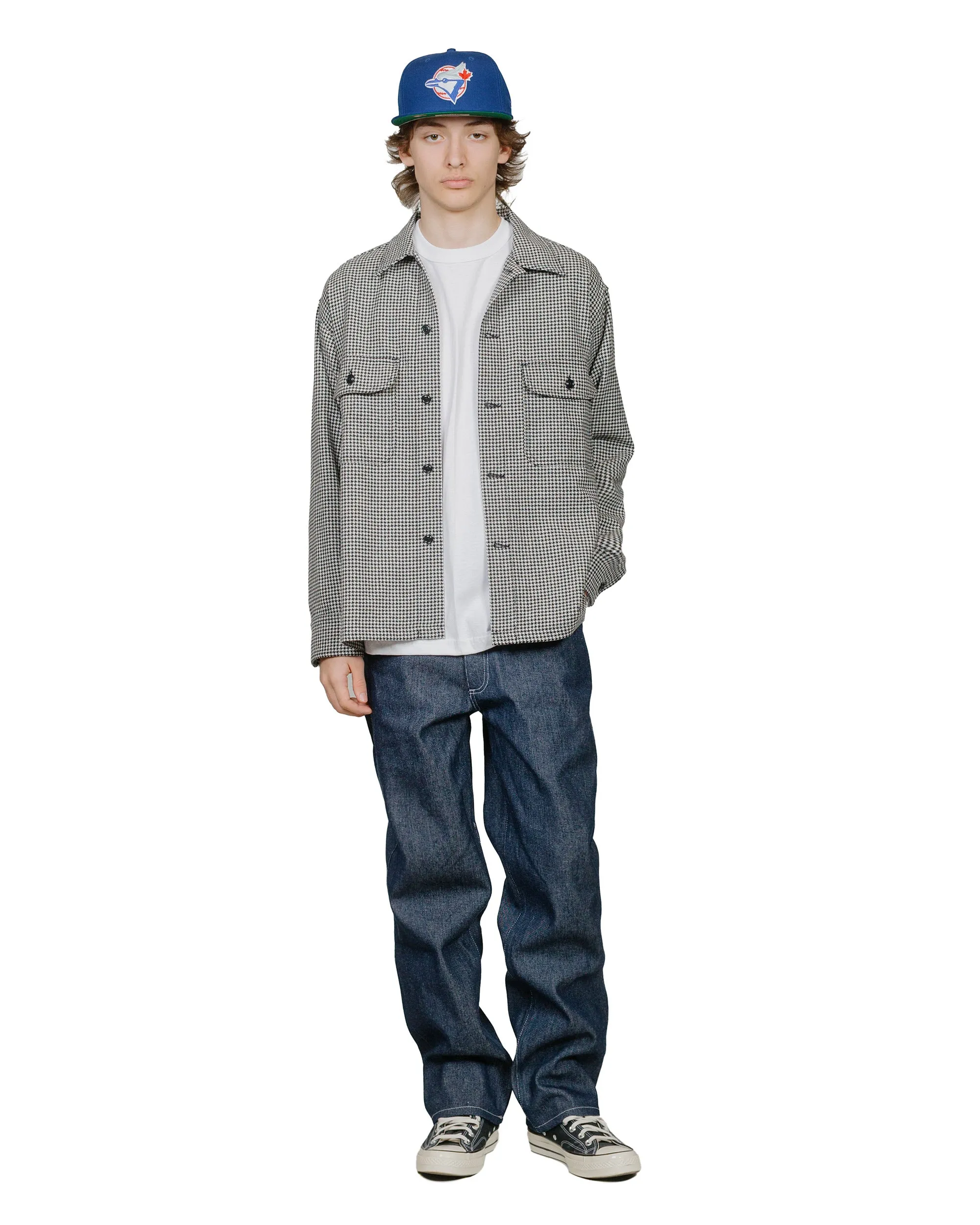 Randy's Garments Over Shirt 50/50 Houndstooth White sold by Lost & Found product image thumbnail 4