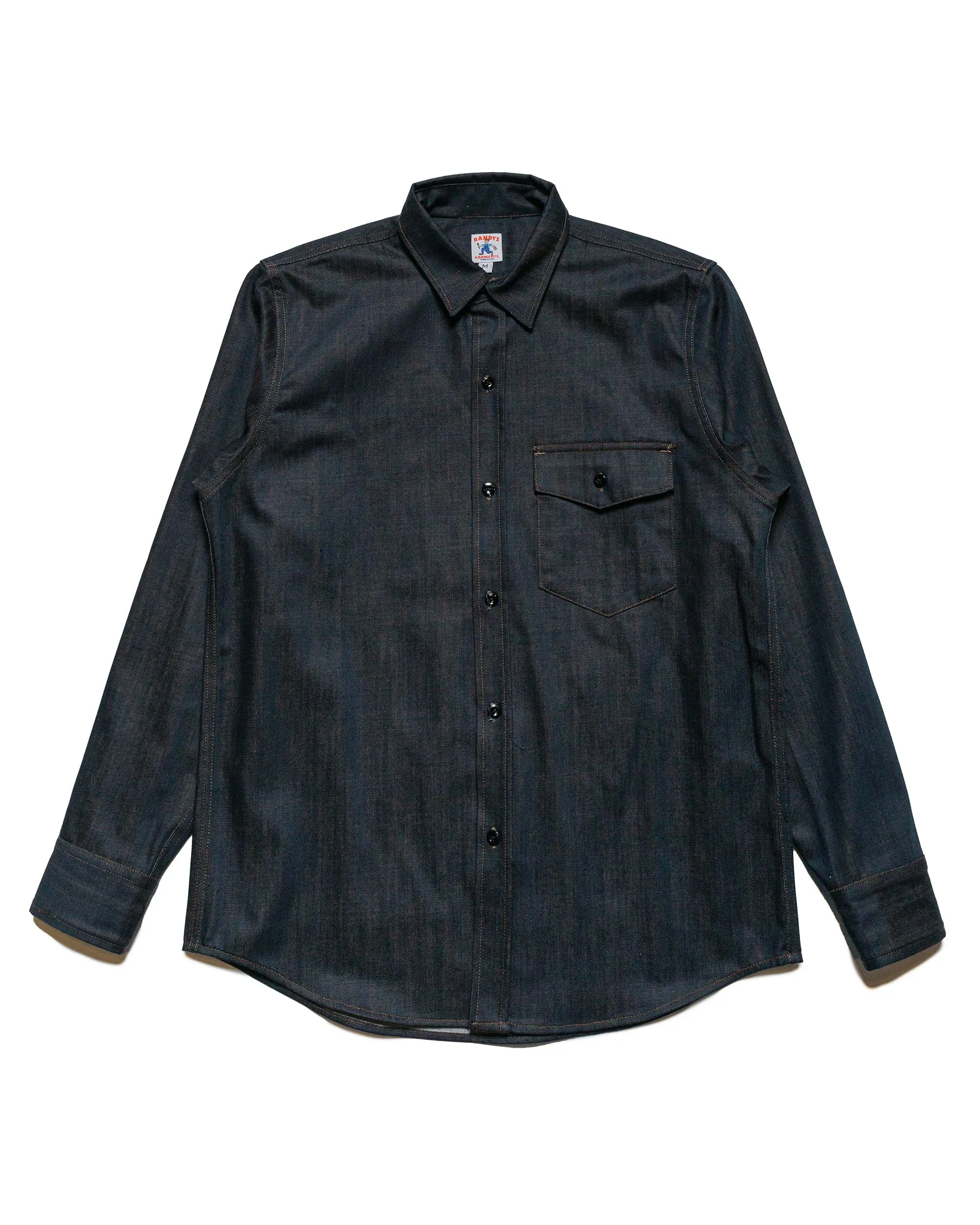 Randy's Garments 1-Pocket Work Shirt Candiani 10oz Printed Denim sold by Lost & Found