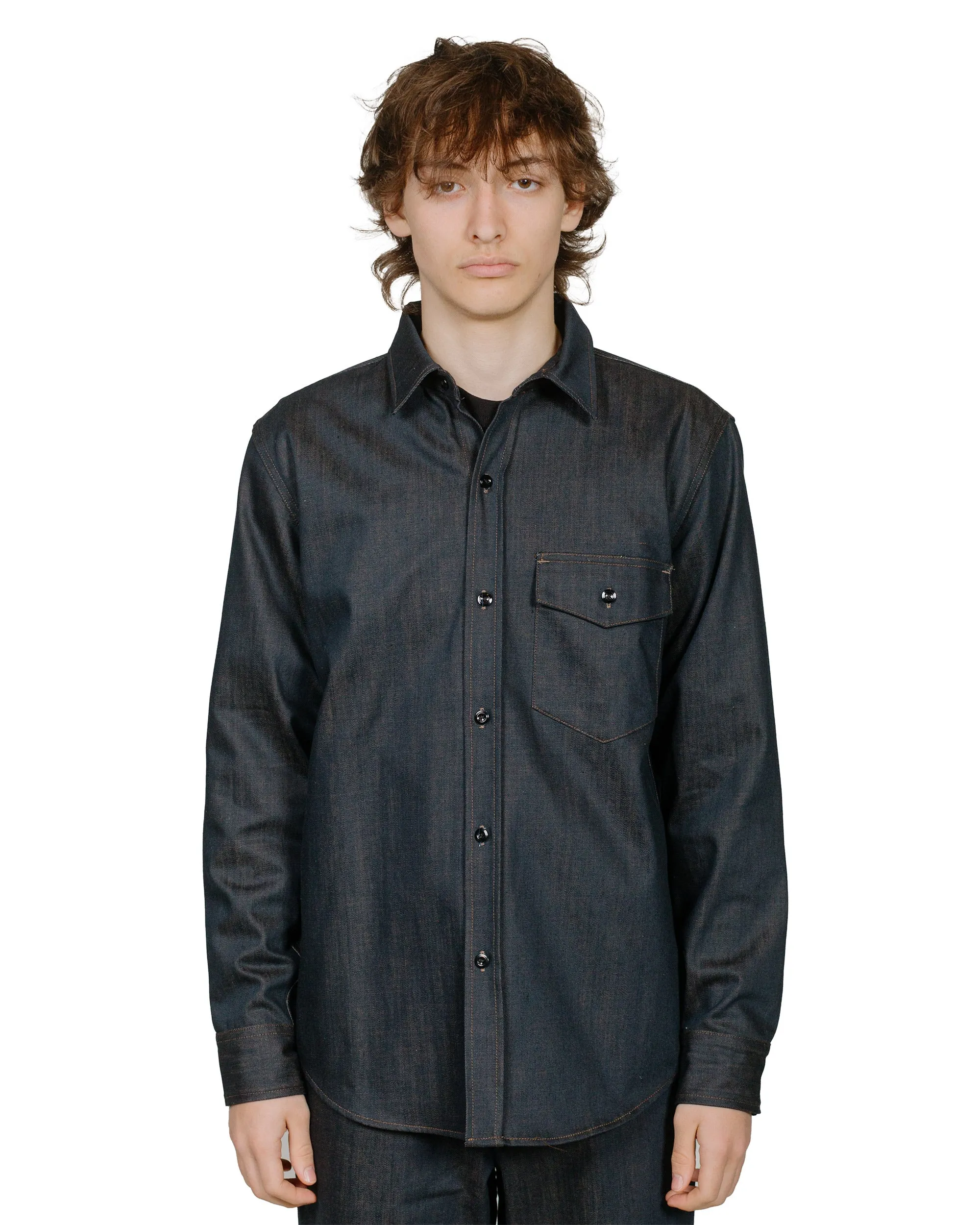 Randy's Garments 1-Pocket Work Shirt Candiani 10oz Printed Denim sold by Lost & Found product image thumbnail 2