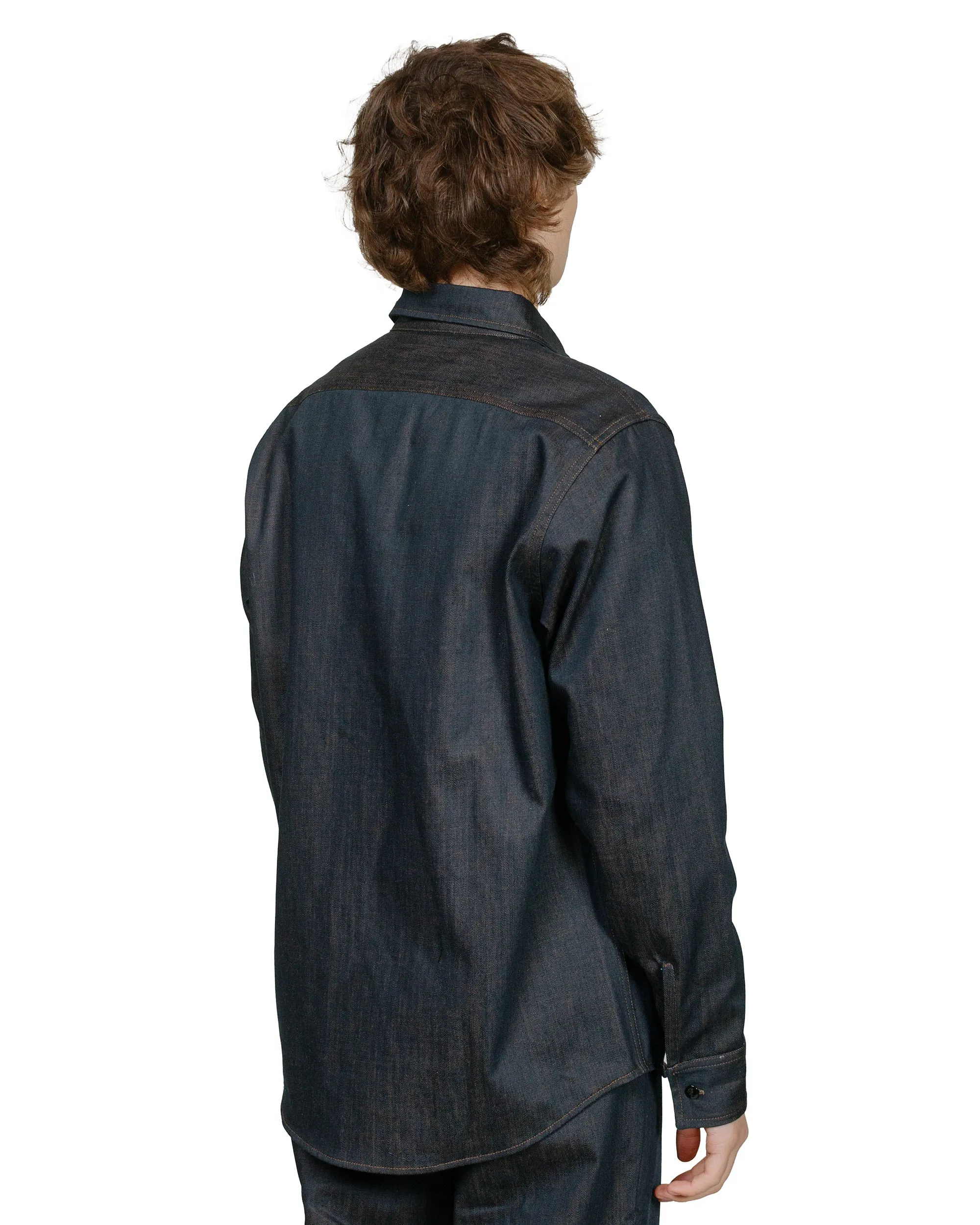 Randy's Garments 1-Pocket Work Shirt Candiani 10oz Printed Denim sold by Lost & Found product image thumbnail 3