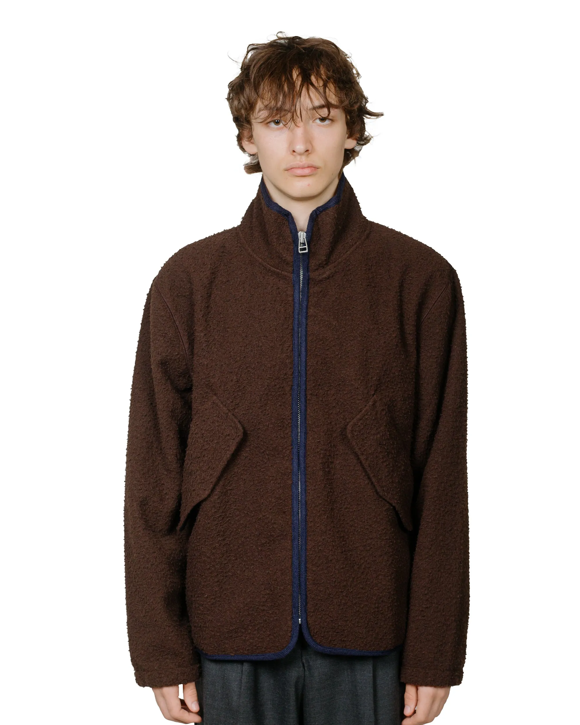 Another Aspect Another Fleece Jacket 1.0 Brown/Navy sold by Lost & Found product image thumbnail 2