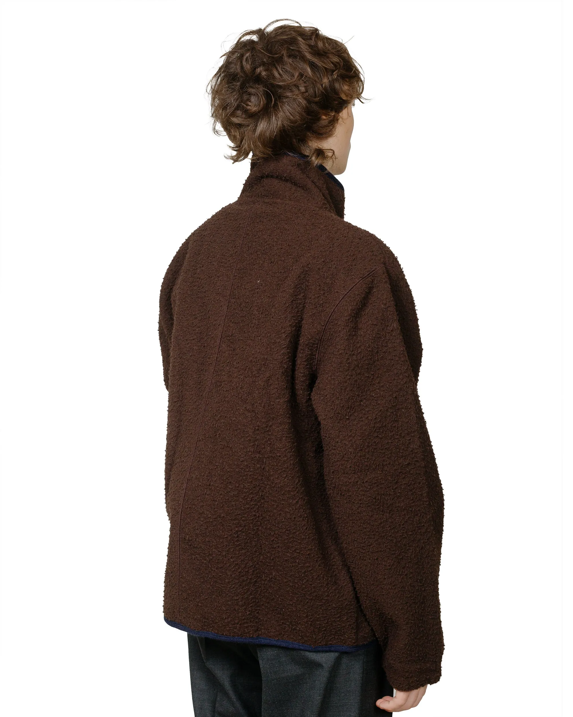 Another Aspect Another Fleece Jacket 1.0 Brown/Navy sold by Lost & Found product image thumbnail 3