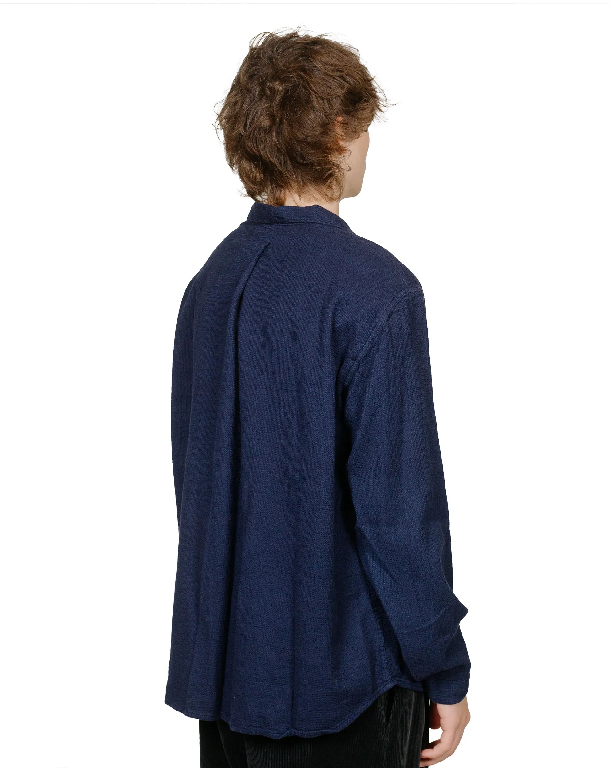Tender 465 Argyle Chest Pocket Shirt Fine Cotton Beekeeper's Cloth Hadal Blue sold by Lost & Found product image thumbnail 3