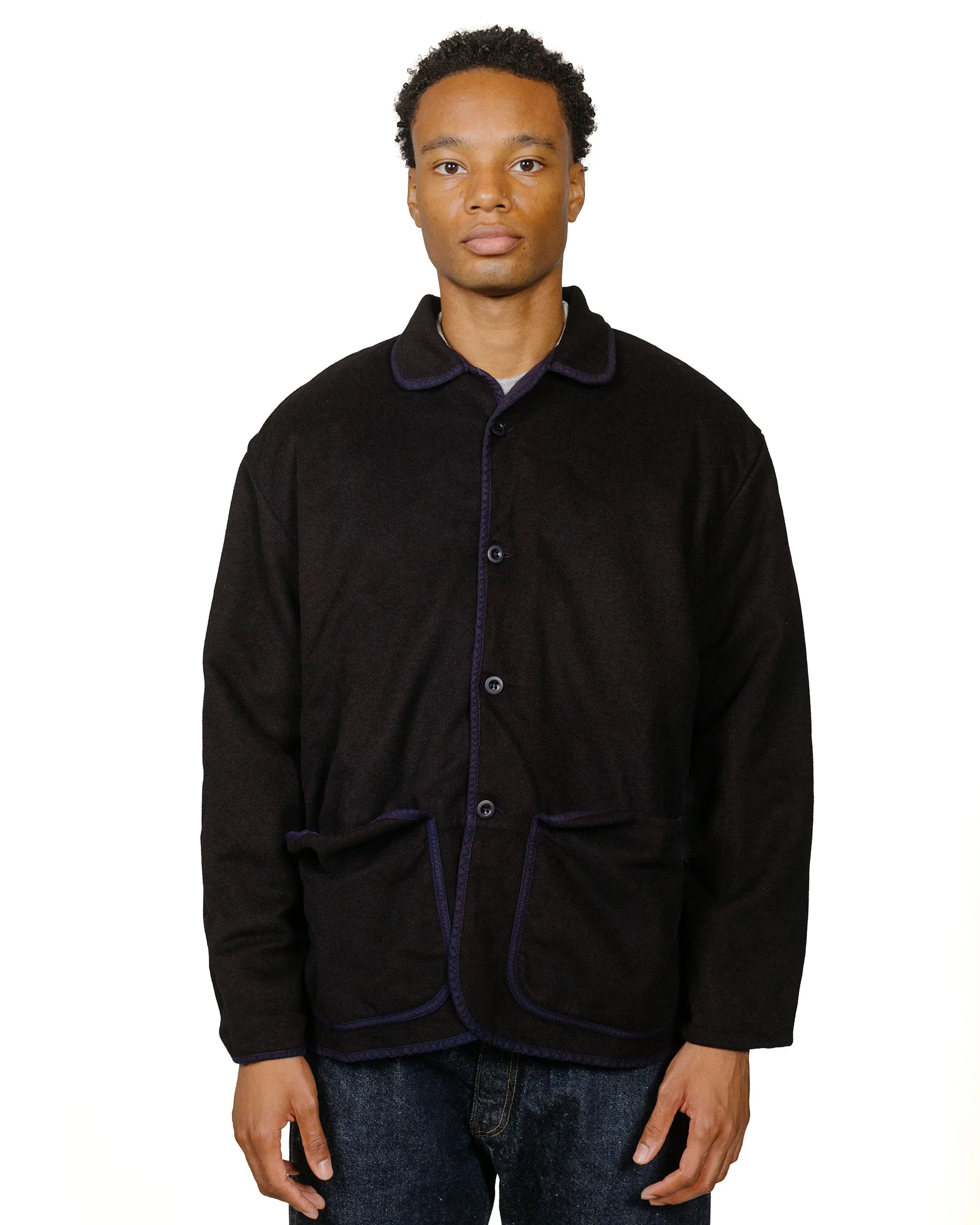 Tender Type 942 Lobster Tail Jacket Black Wool Baize Hadal Blue sold by Lost & Found product image thumbnail 2