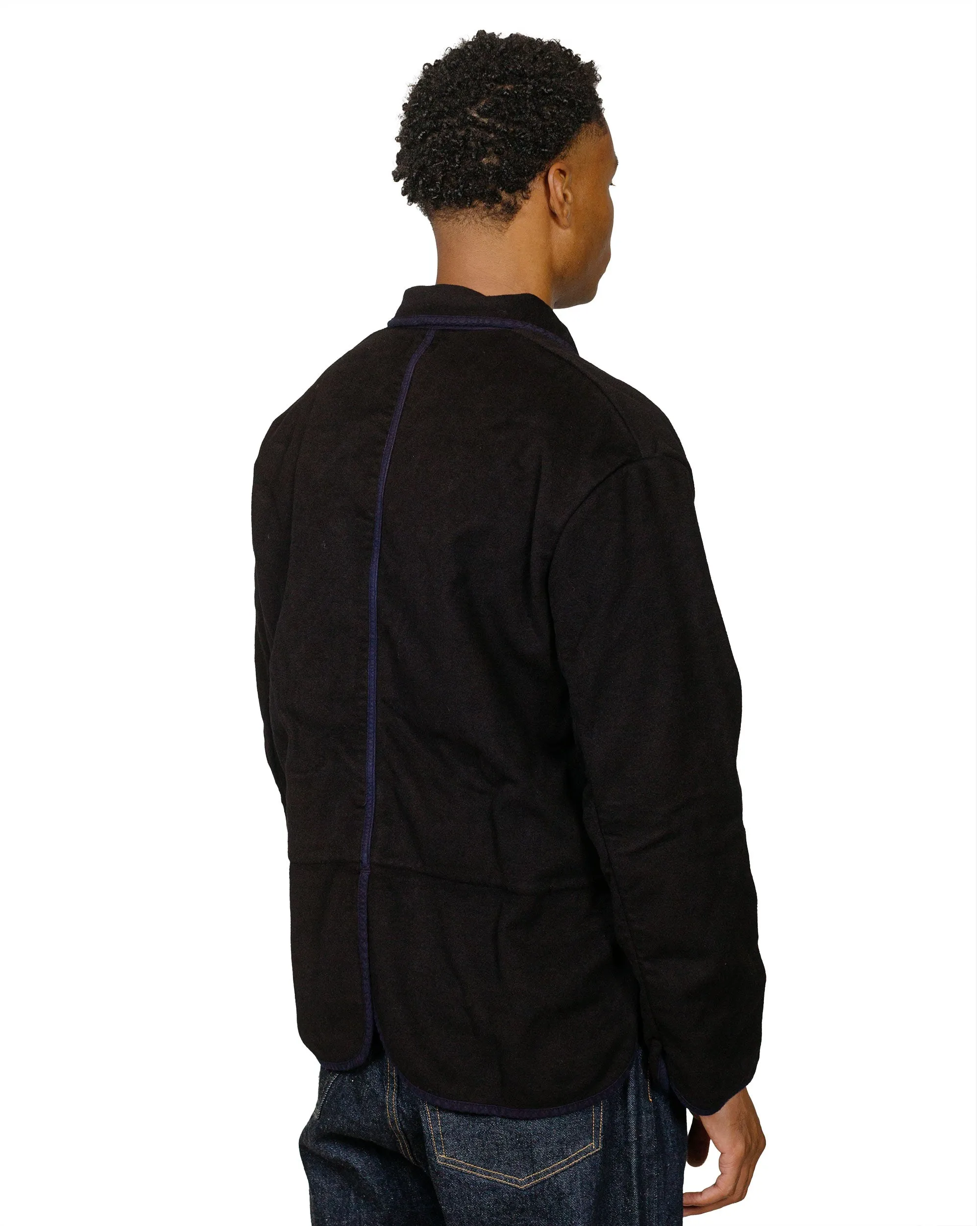 Tender Type 942 Lobster Tail Jacket Black Wool Baize Hadal Blue sold by Lost & Found product image thumbnail 3
