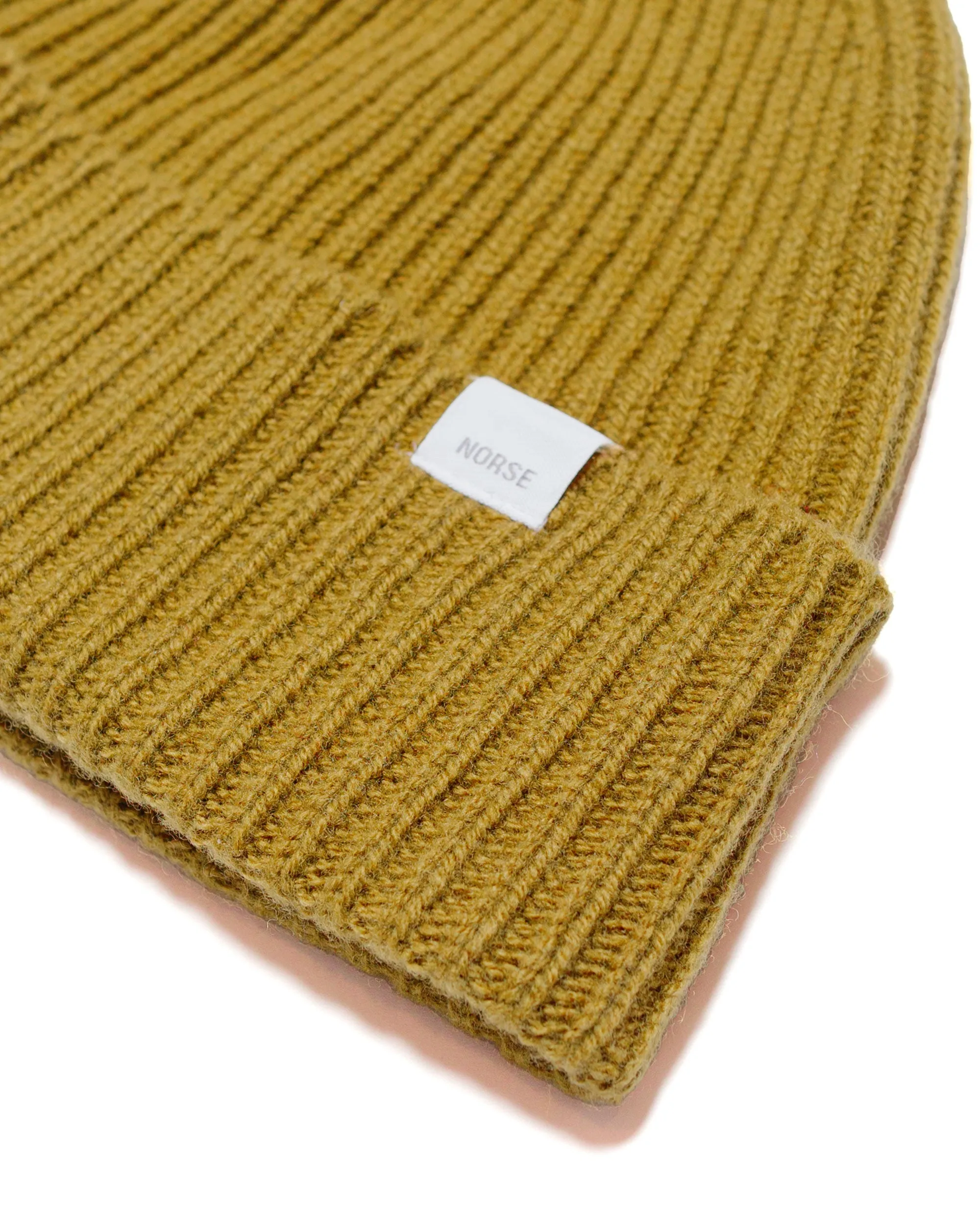 Norse Projects Standard Merino Lambswool Beanie Sitka Green sold by Lost & Found product image thumbnail 2