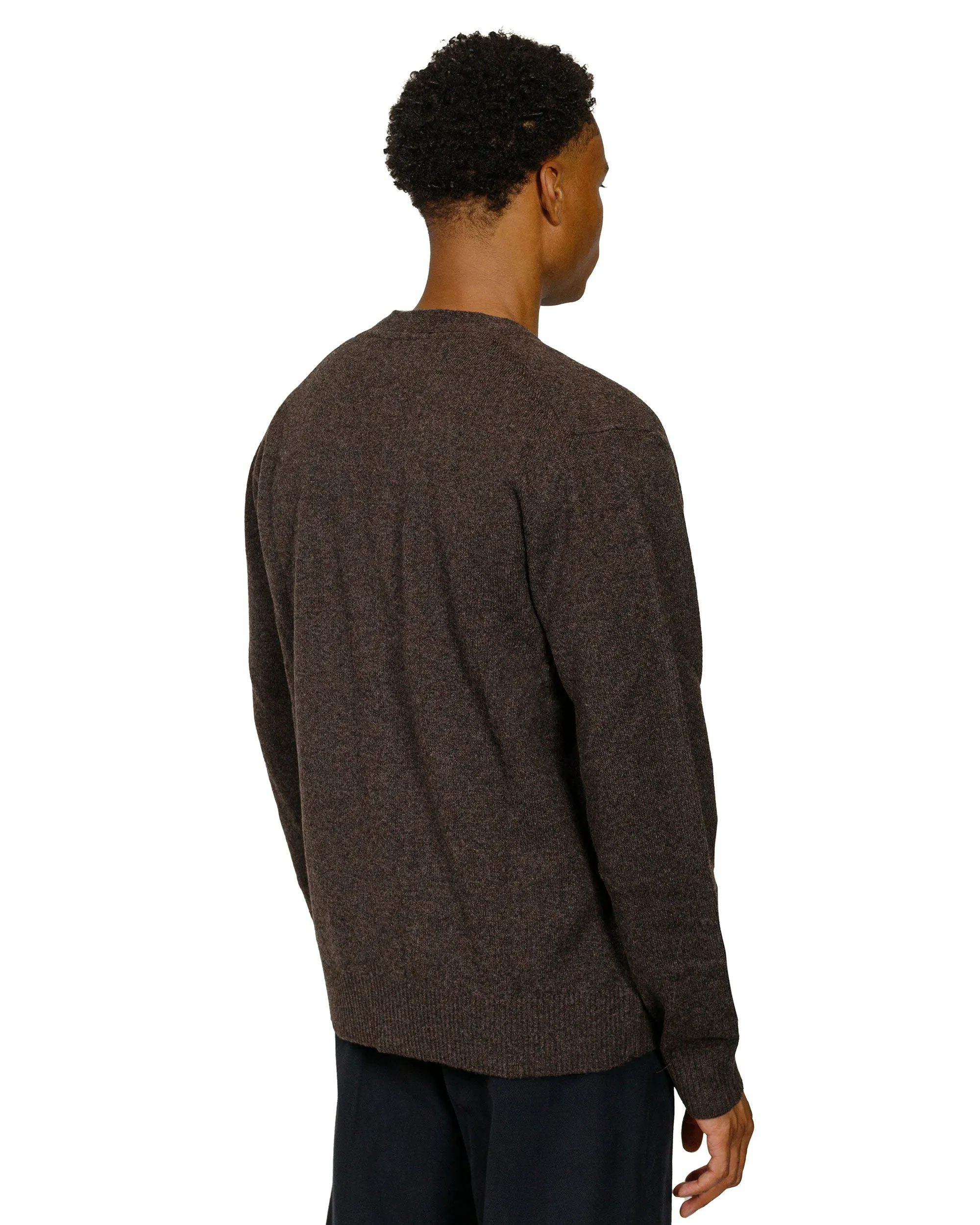 Norse Projects Standard Merino Lambswool Cardigan Heathland Brown sold by Lost & Found product image thumbnail 3