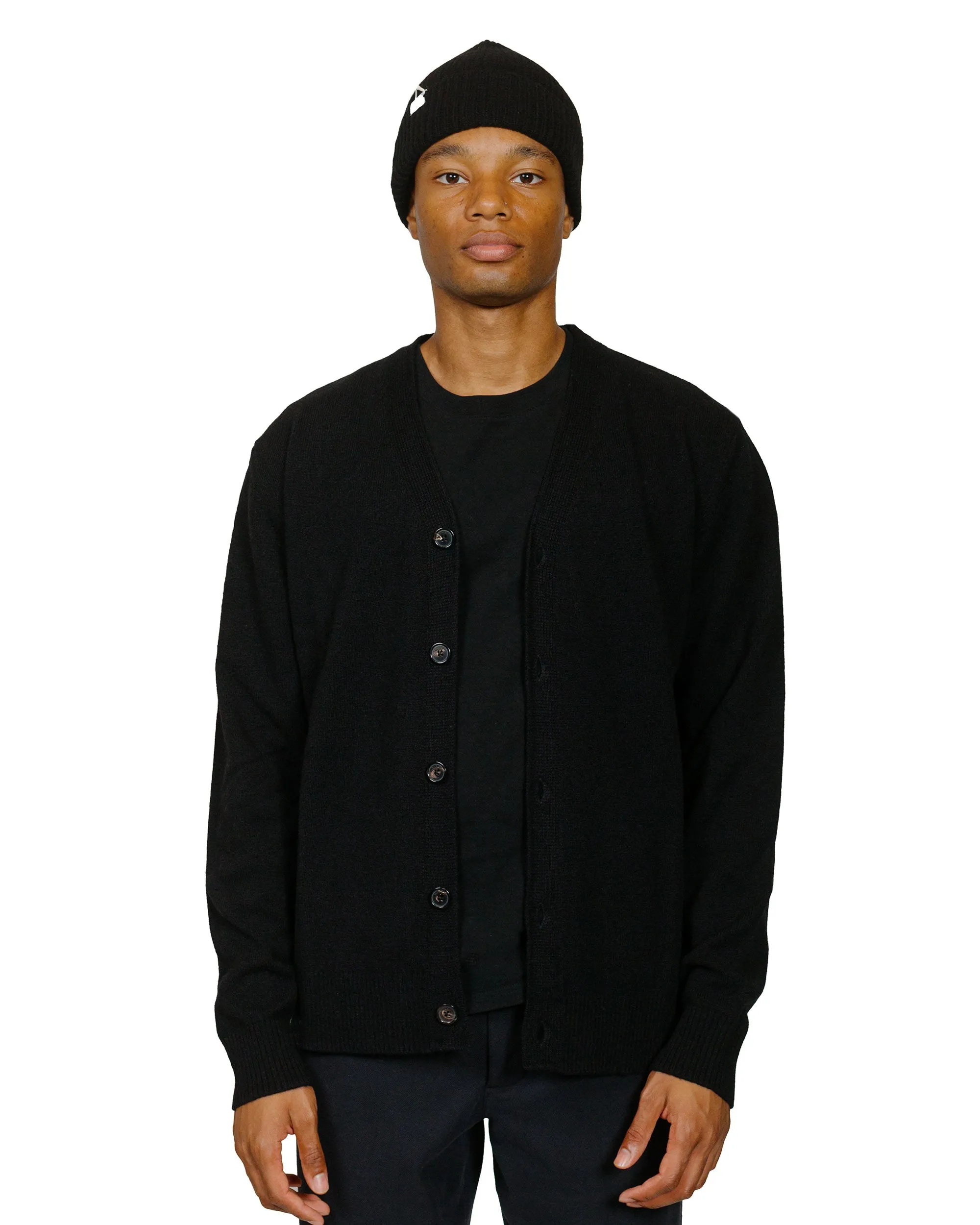 Norse Projects Standard Merino Lambswool Cardigan Black sold by Lost & Found product image thumbnail 2