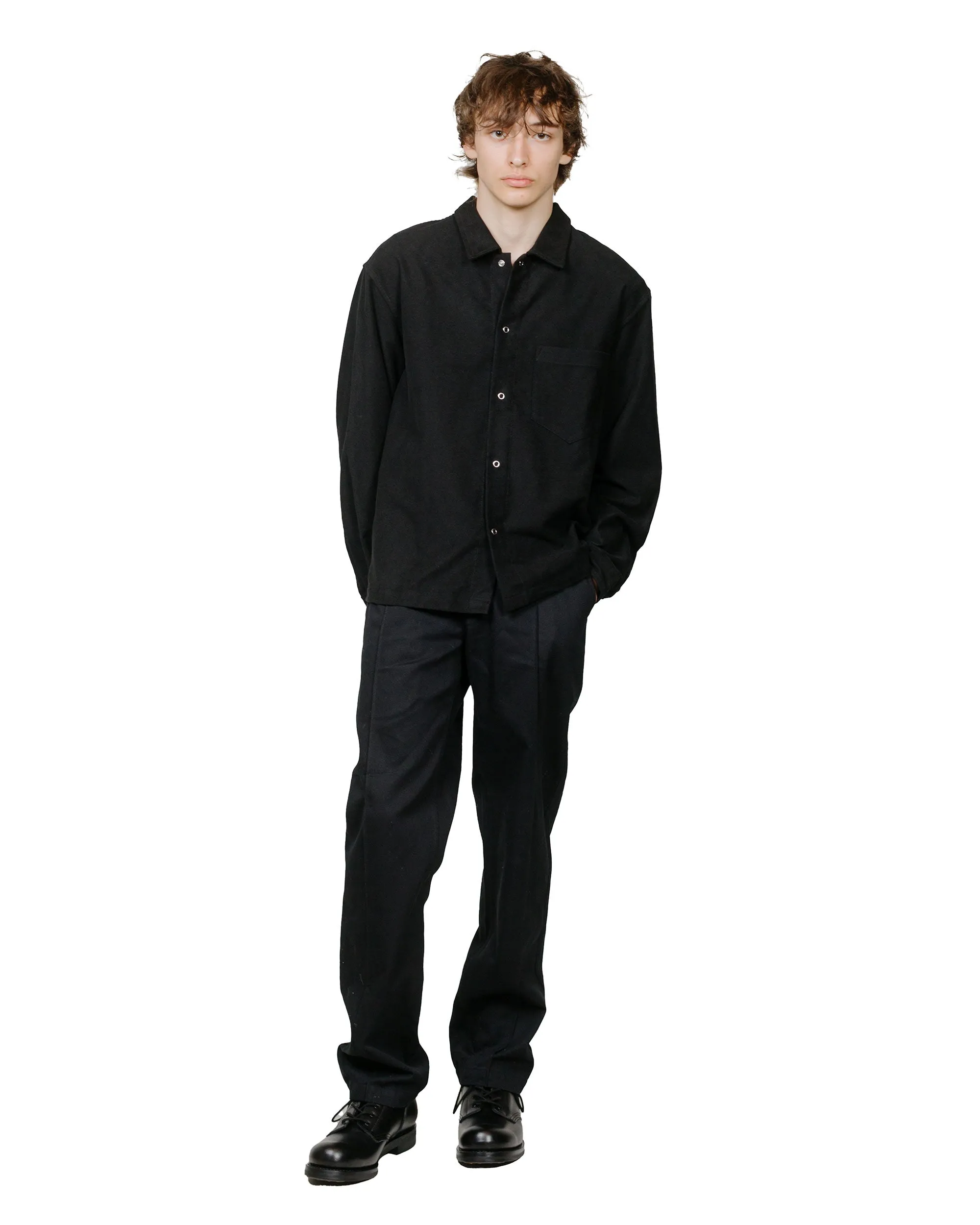 James Coward Workshop Shirt Black Moleskin sold by Lost & Found product image thumbnail 4
