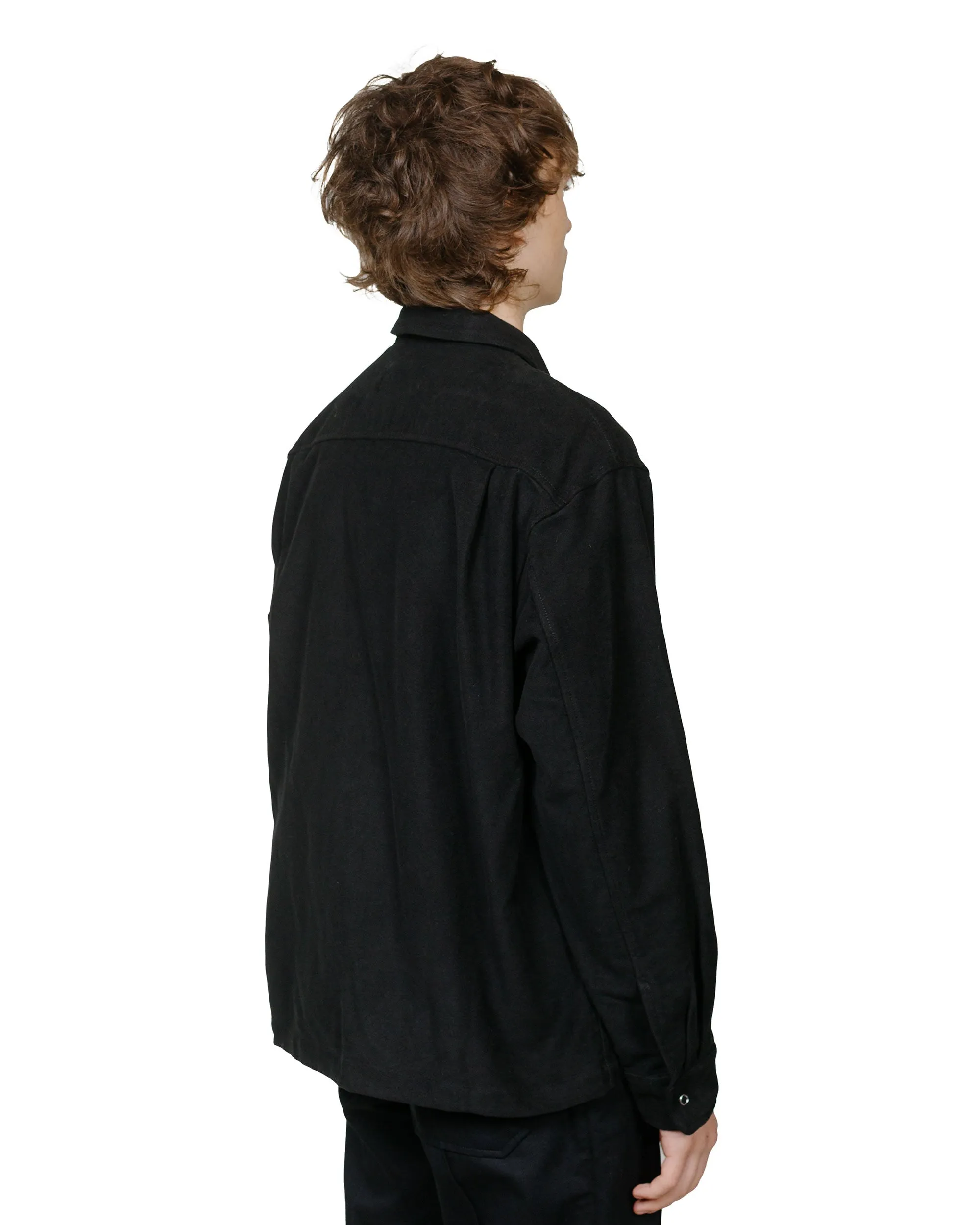 James Coward Workshop Shirt Black Moleskin sold by Lost & Found product image thumbnail 3