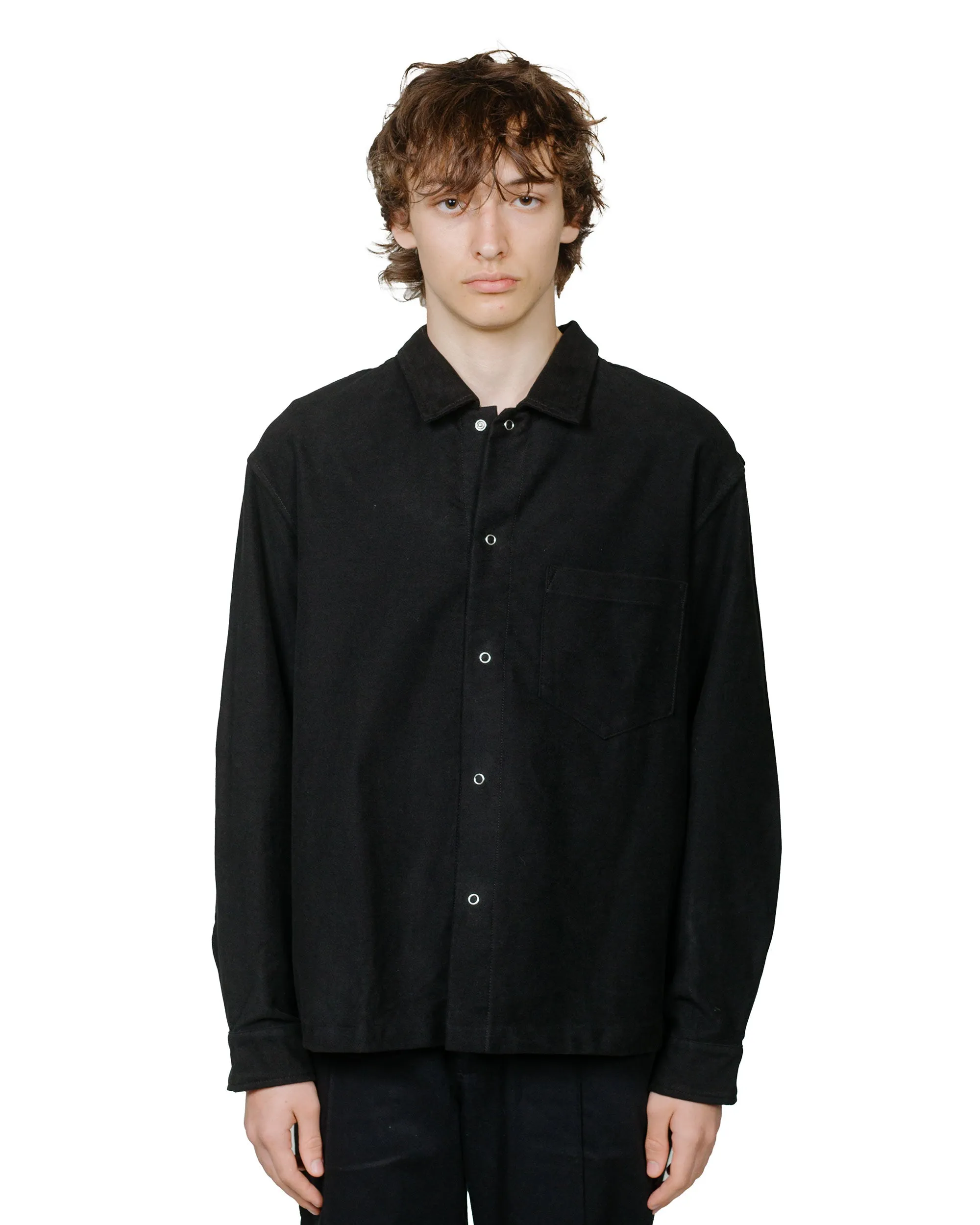 James Coward Workshop Shirt Black Moleskin sold by Lost & Found product image thumbnail 2
