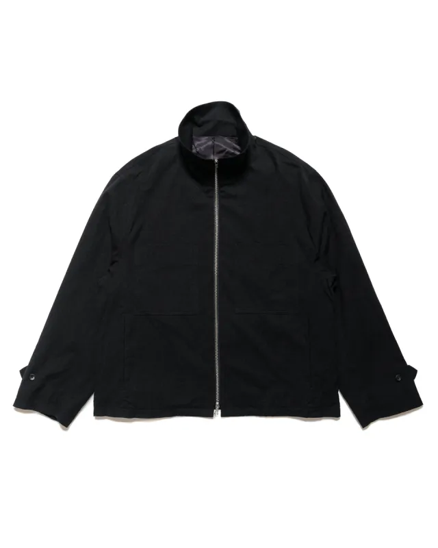 ssstein Silk Nep Cloth Drizzler Jacket Black made by Lost & Found