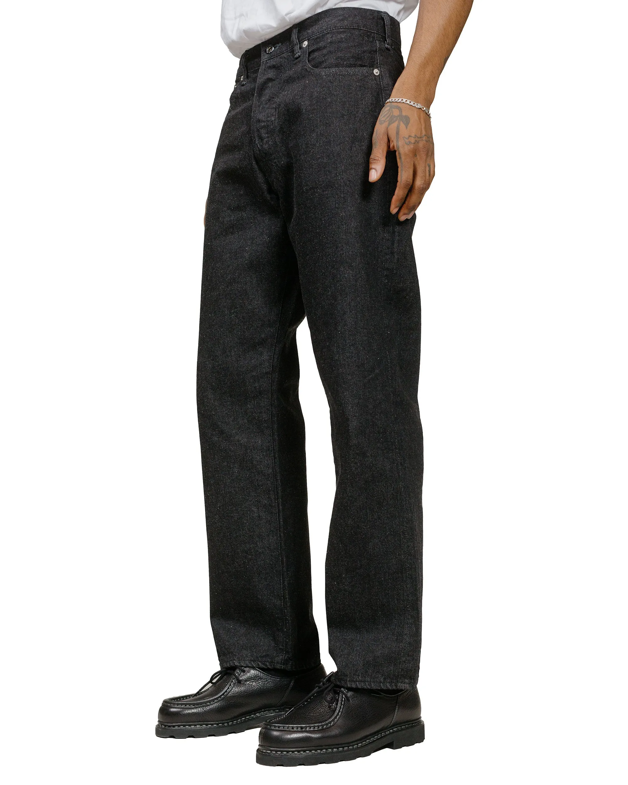 Post O'Alls No.1 Five Pocket 12oz. Selvedge Deep Washed Denim Black sold by Lost & Found product image thumbnail 2