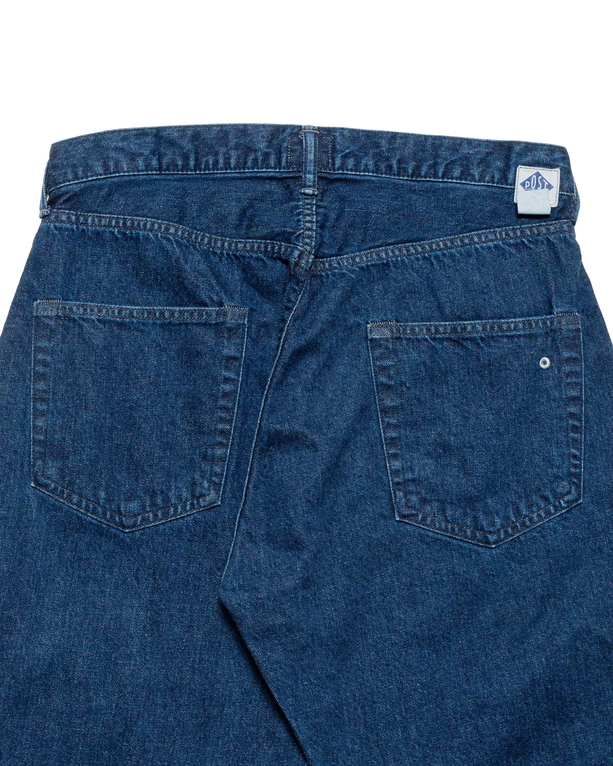 Post O'Alls No.1 Five Pocket 12oz, Selvedge Deep Washed Denim Indigo sold by Lost & Found product image thumbnail 5