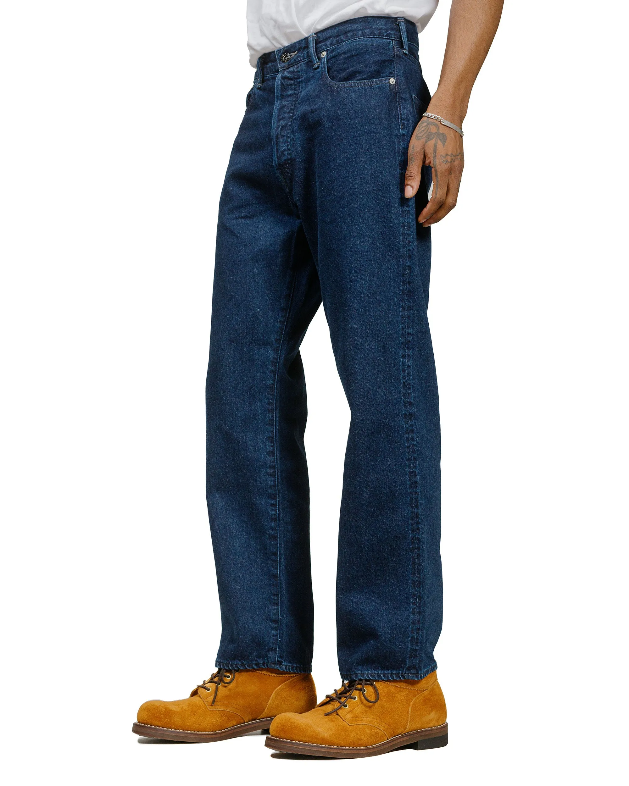 Post O'Alls No.1 Five Pocket 12oz, Selvedge Deep Washed Denim Indigo sold by Lost & Found product image thumbnail 2