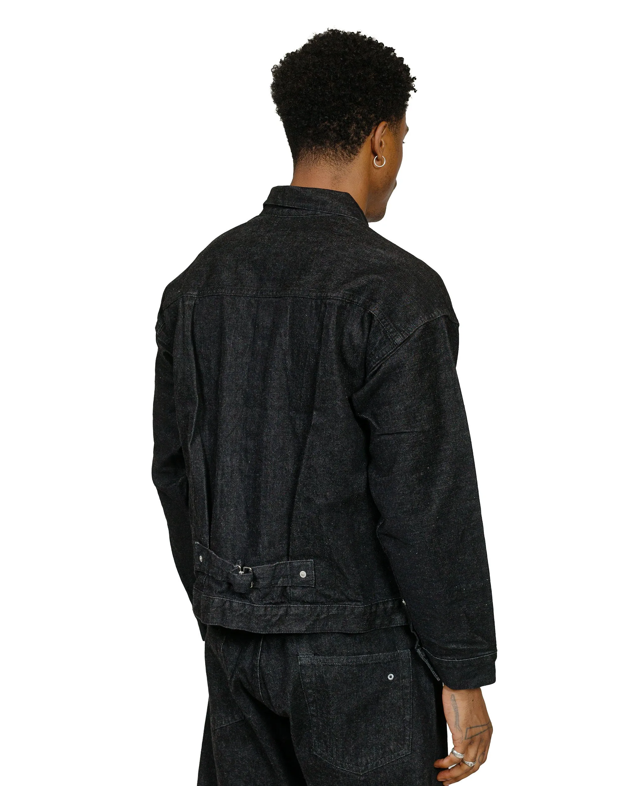 Post O'Alls Ranchero 12oz Selvedge Deep Washed Denim Black sold by Lost & Found product image thumbnail 3