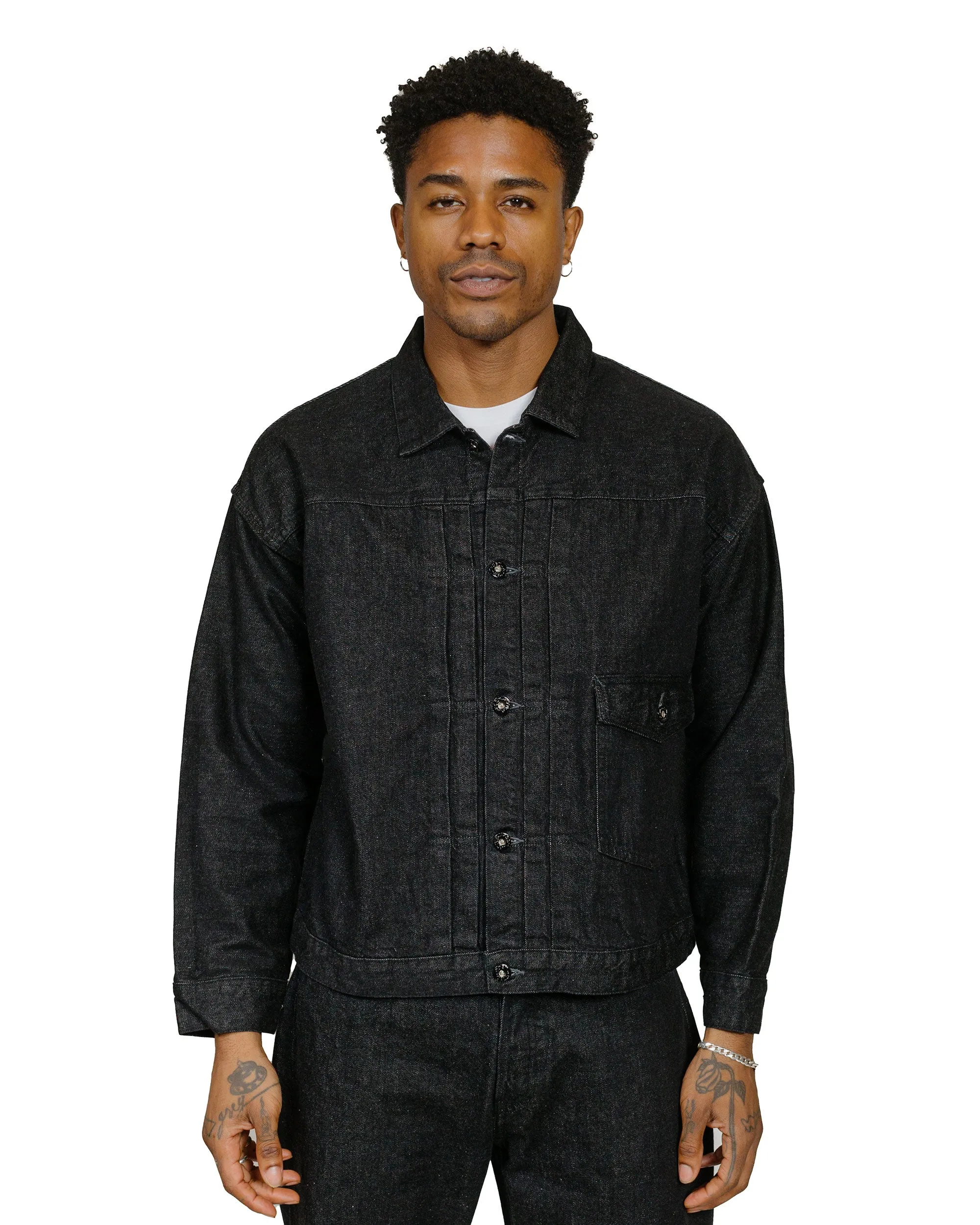 Post O'Alls Ranchero 12oz Selvedge Deep Washed Denim Black sold by Lost & Found product image thumbnail 2