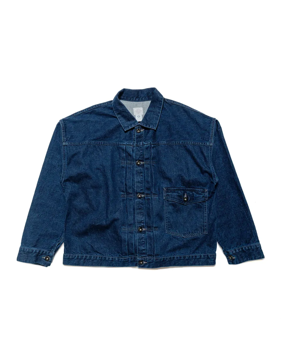Post O'Alls Ranchero 12oz. Selvedge Deep Washed Denim Indigo sold by Lost & Found