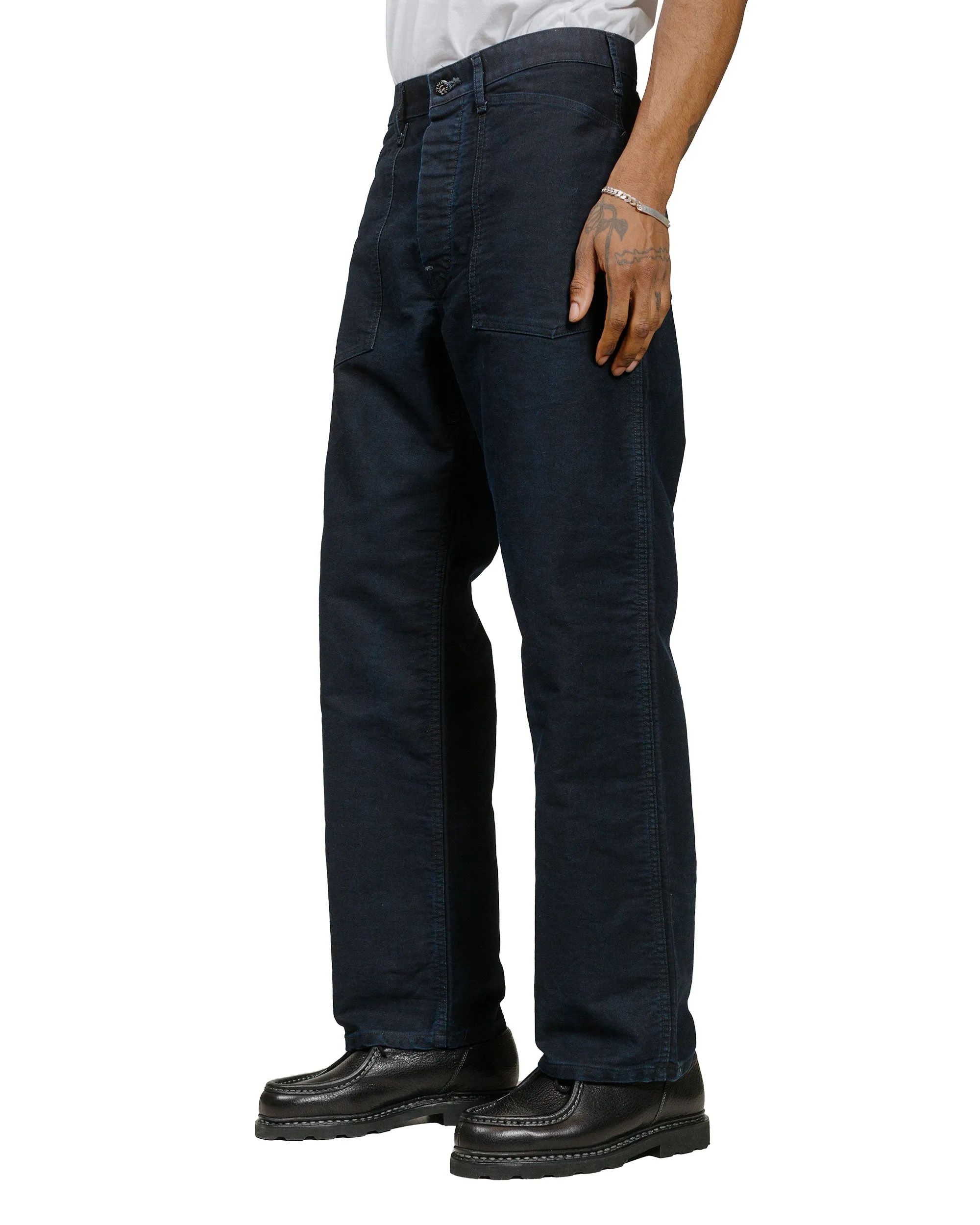 Post O'Alls ARMY Pants Moleskin Black Indigo sold by Lost & Found product image thumbnail 2