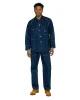 Post O'Alls ARMY Pants Herringbone Denim Double Indigo sold by Lost & Found