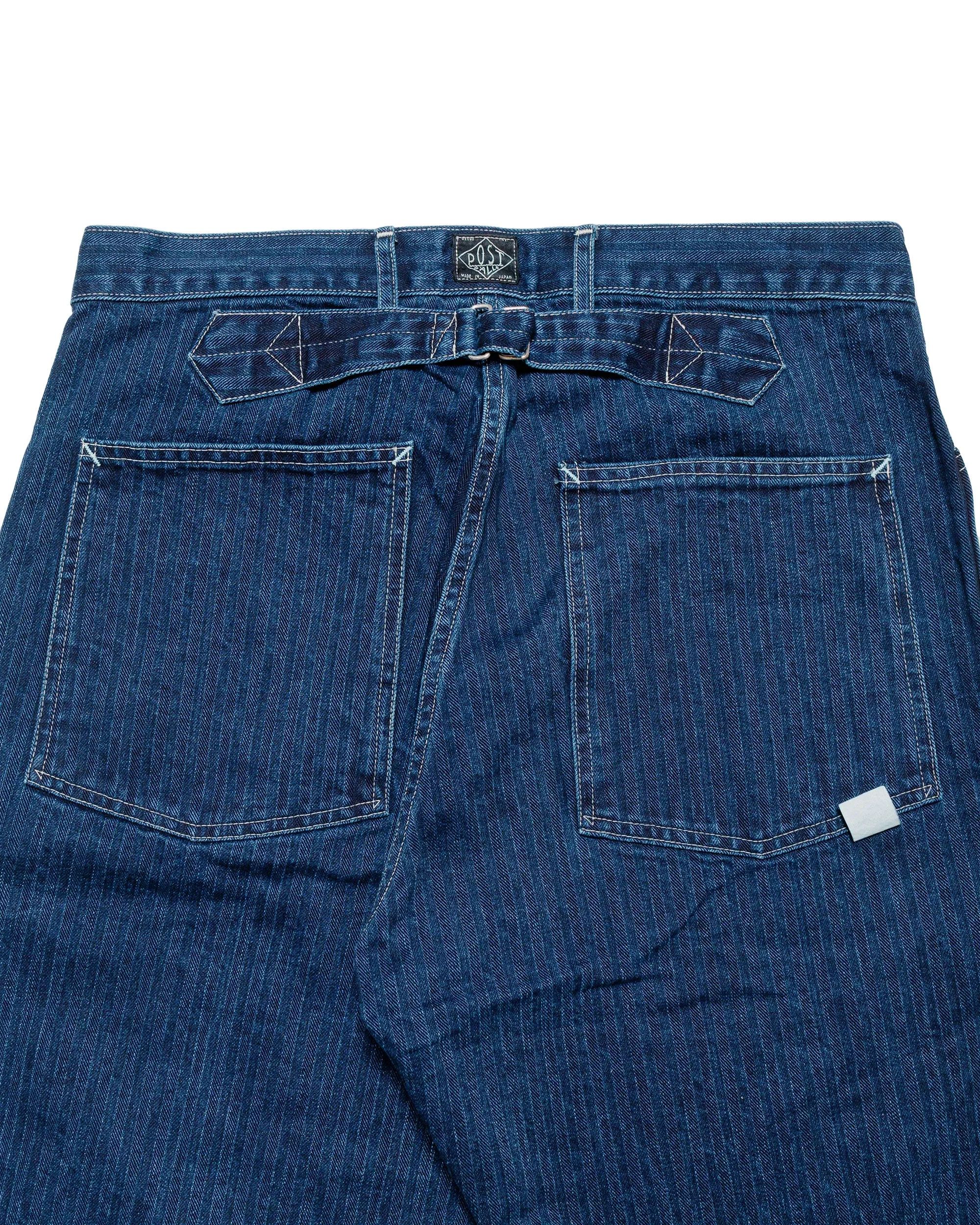 Post O'Alls ARMY Pants Herringbone Denim Double Indigo sold by Lost & Found product image thumbnail 5