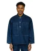Post O'Alls Army Shirt Herringbone Denim Double Indigo sold by Lost & Found