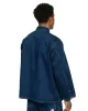 Post O'Alls Army Shirt Herringbone Denim Double Indigo sold by Lost & Found
