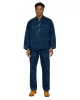 Post O'Alls Army Shirt Herringbone Denim Double Indigo sold by Lost & Found