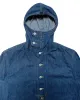 Post O'Alls NAVY Parka Blue Denim w/OD Yellow Stitch Indigo sold by Lost & Found