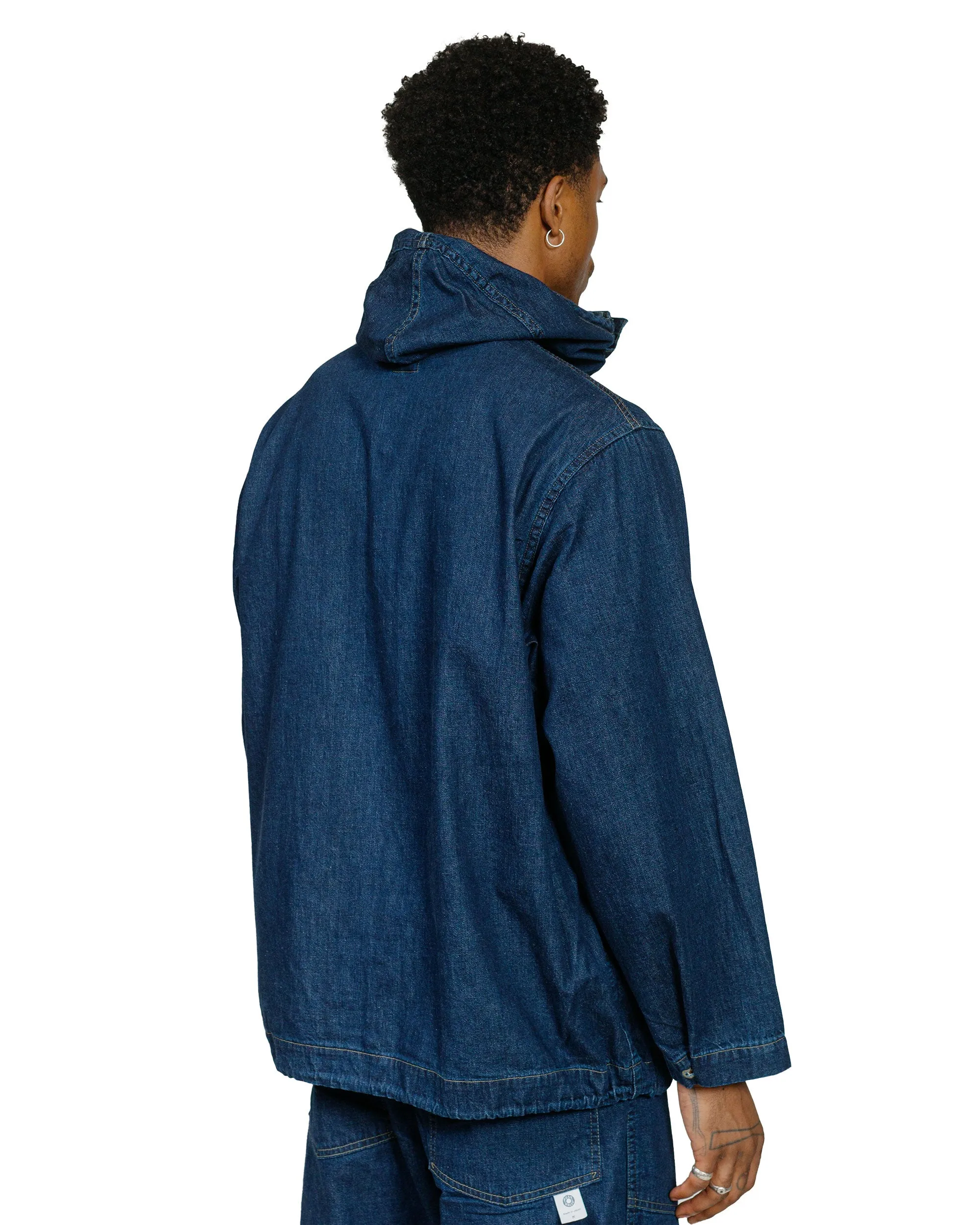 Post O'Alls NAVY Parka Blue Denim w/OD Yellow Stitch Indigo sold by Lost & Found product image thumbnail 3